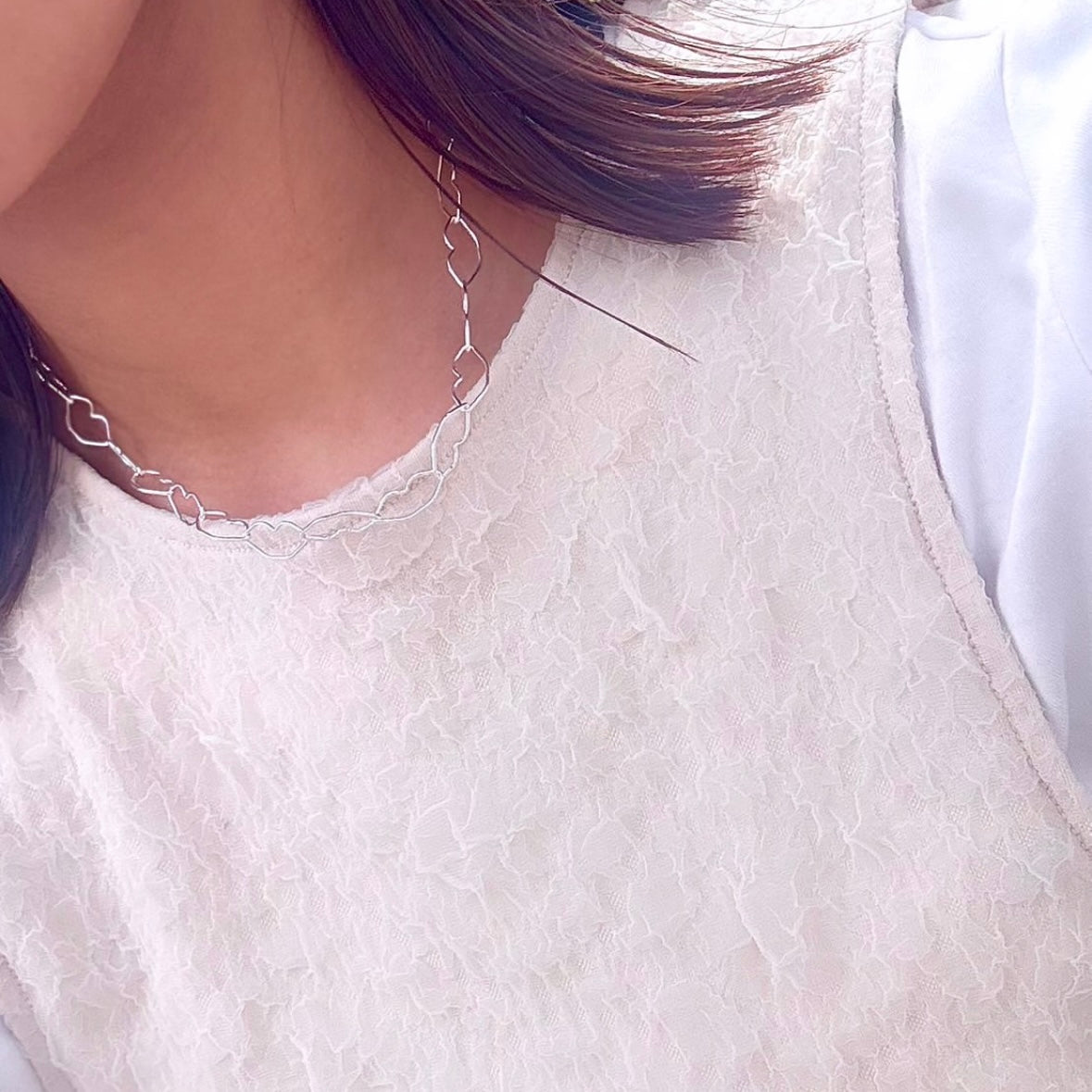 Italian chain necklace〈Lip〉1