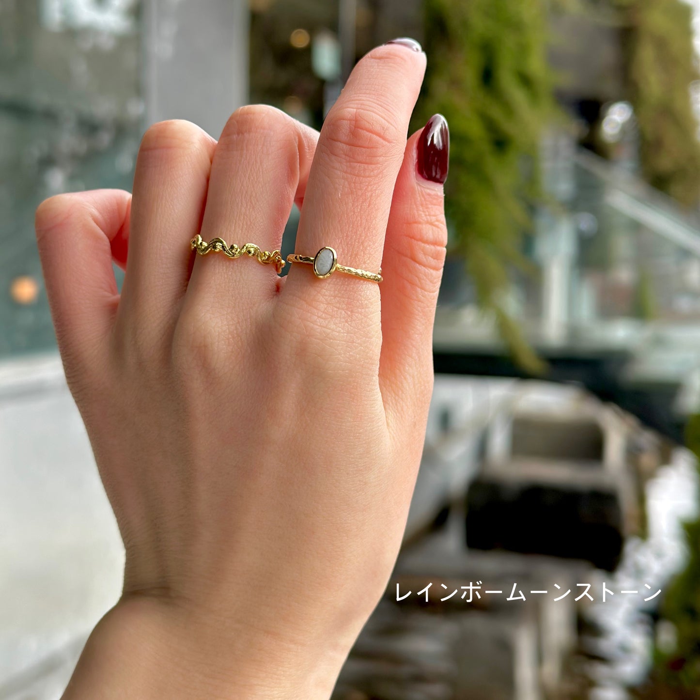 Brass petit ring 54