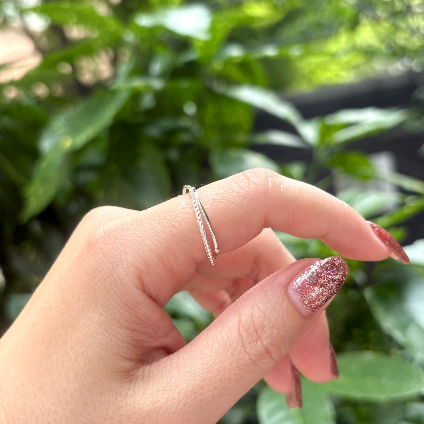 【Biju mam poco】Silver925×18K plain ring