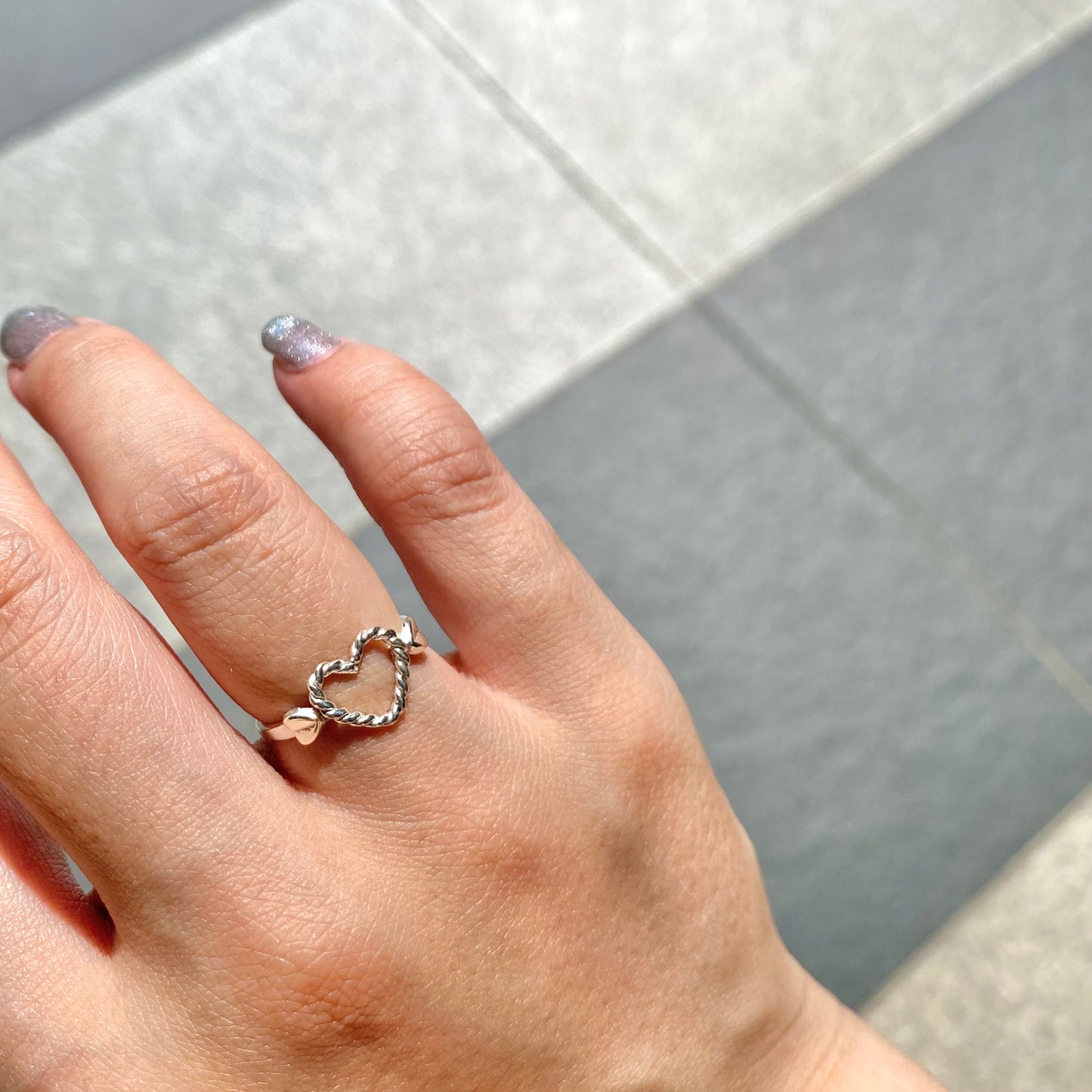 Heart plain ring 3