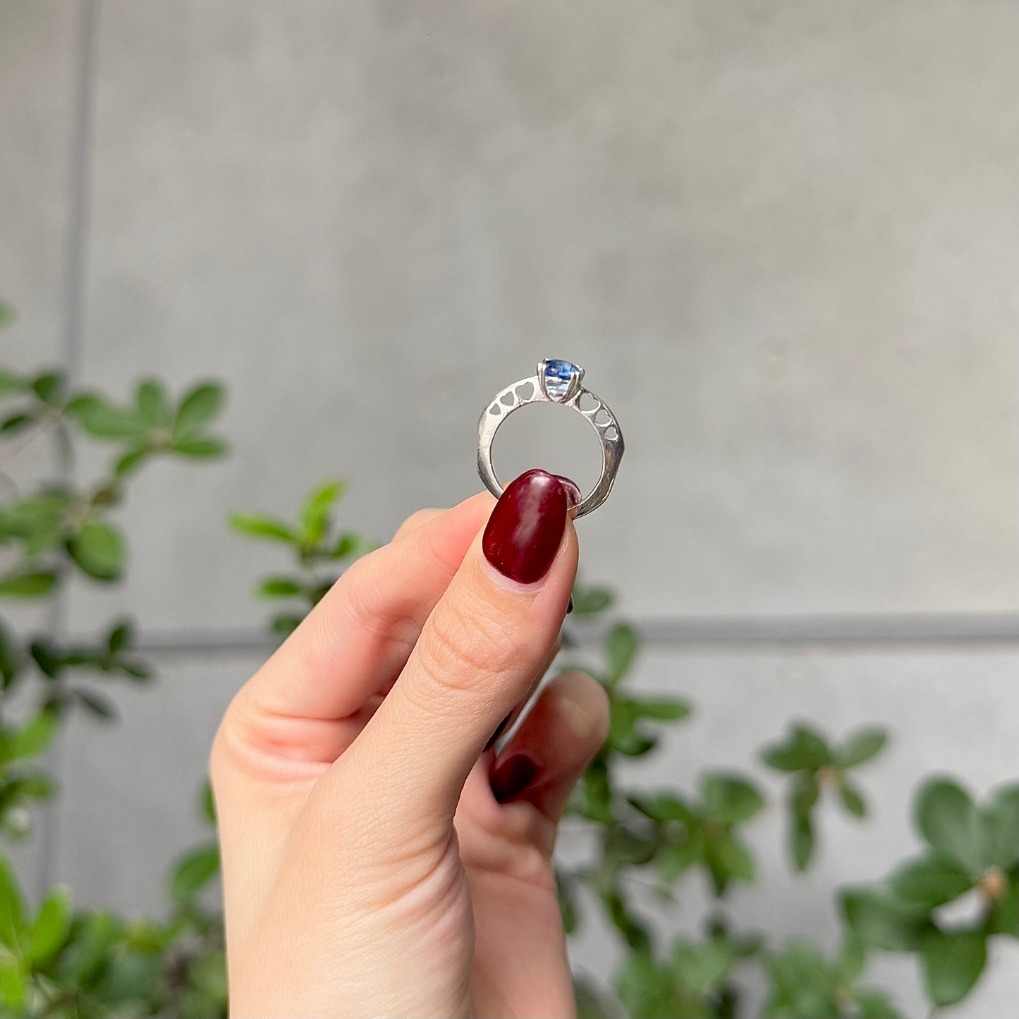 Heart design ring 〈Kyanite〉