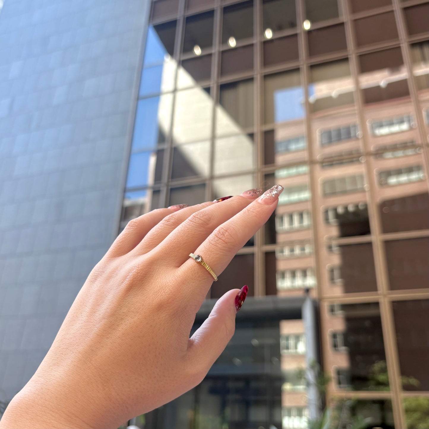 Brass petit ring 13