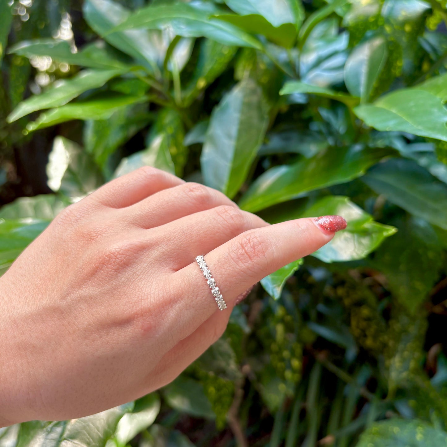 【Biju mam poco】White topaz ring 3