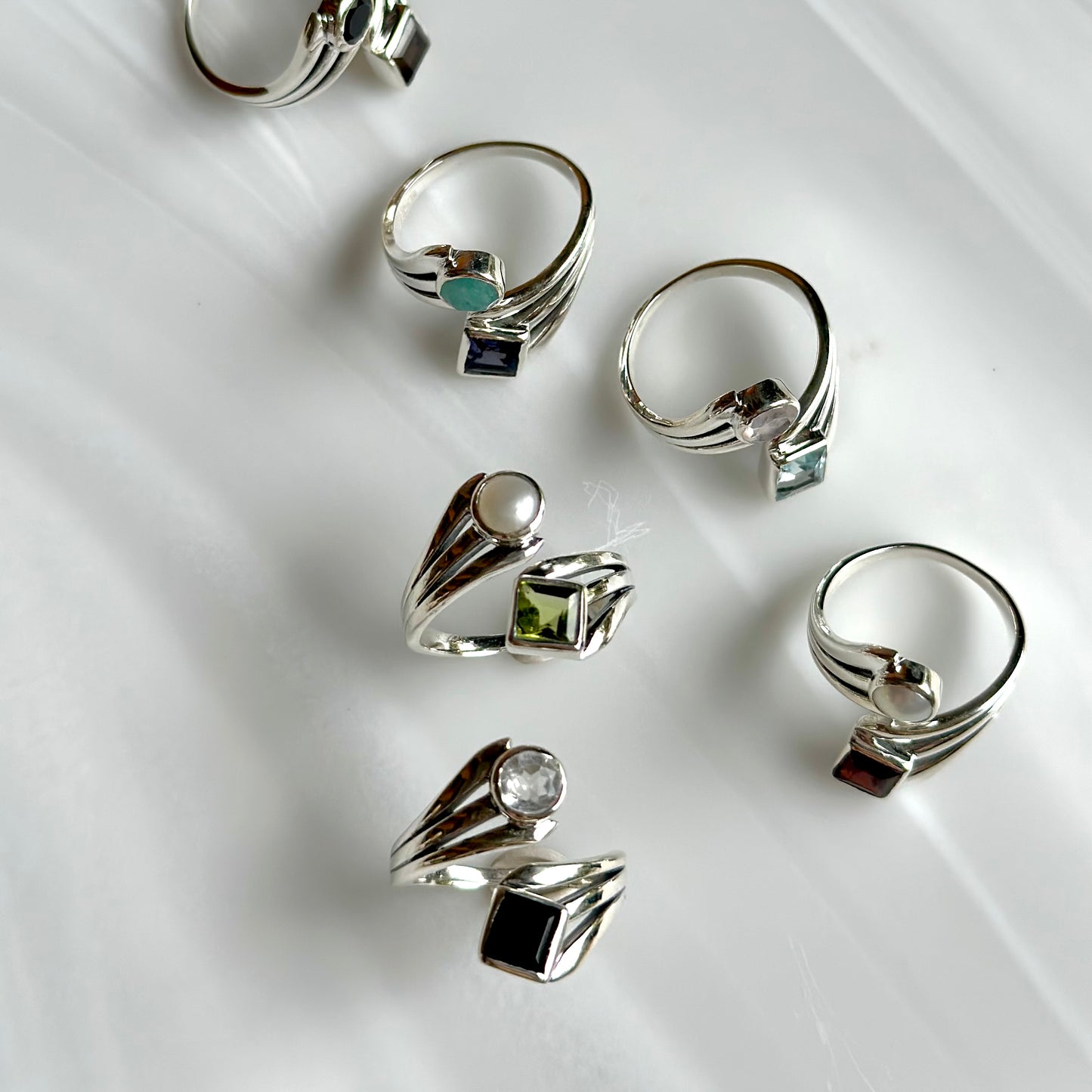Silver925 2stone ring 13