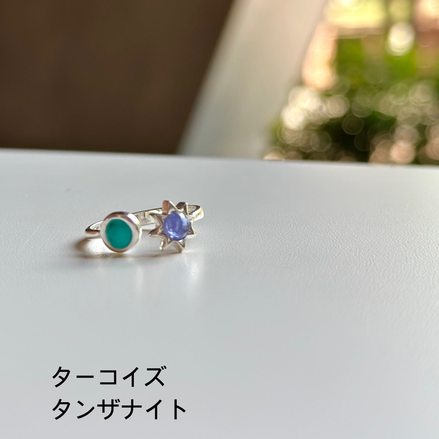 Silver925 2stone ring 5