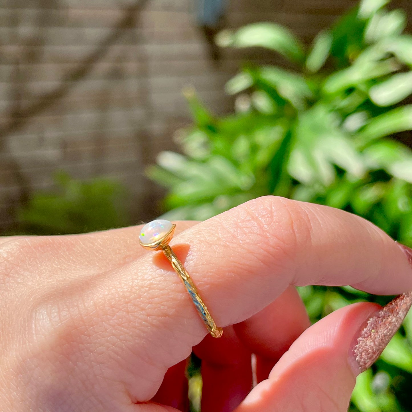 Brass petit ring 63