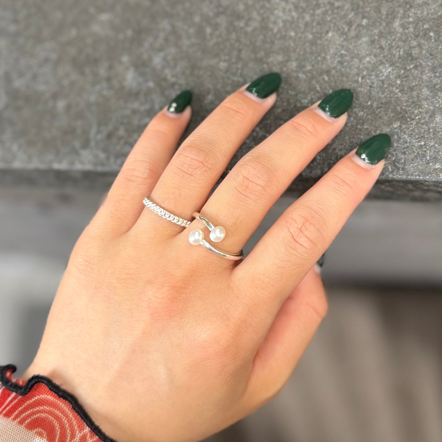 Pearl design ring 7