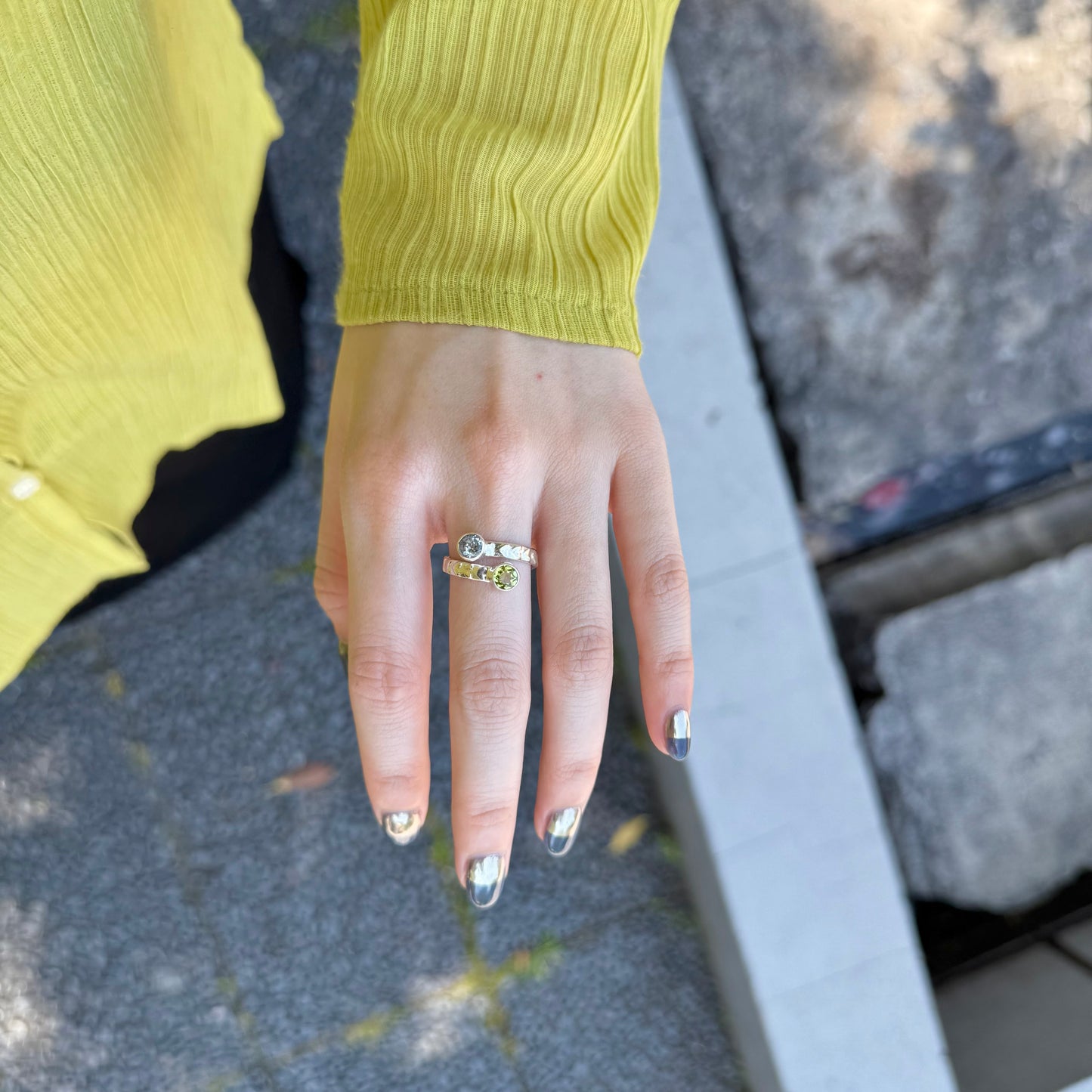 Heart 2stone ring 29
