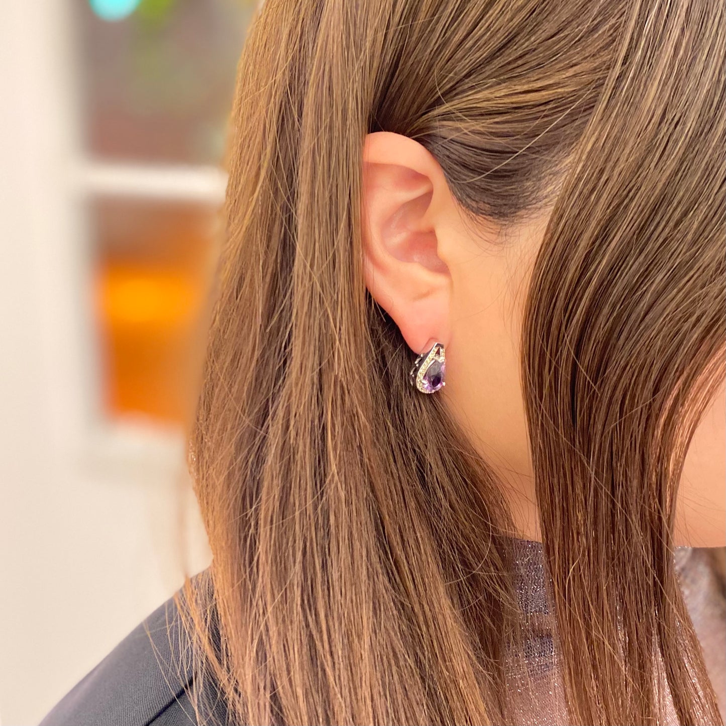 【Biju mam poco】Fluorite pierce 2