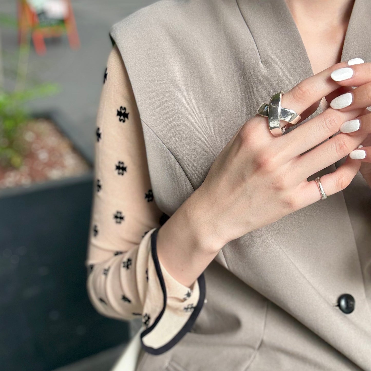 Silver925 plain ring 18