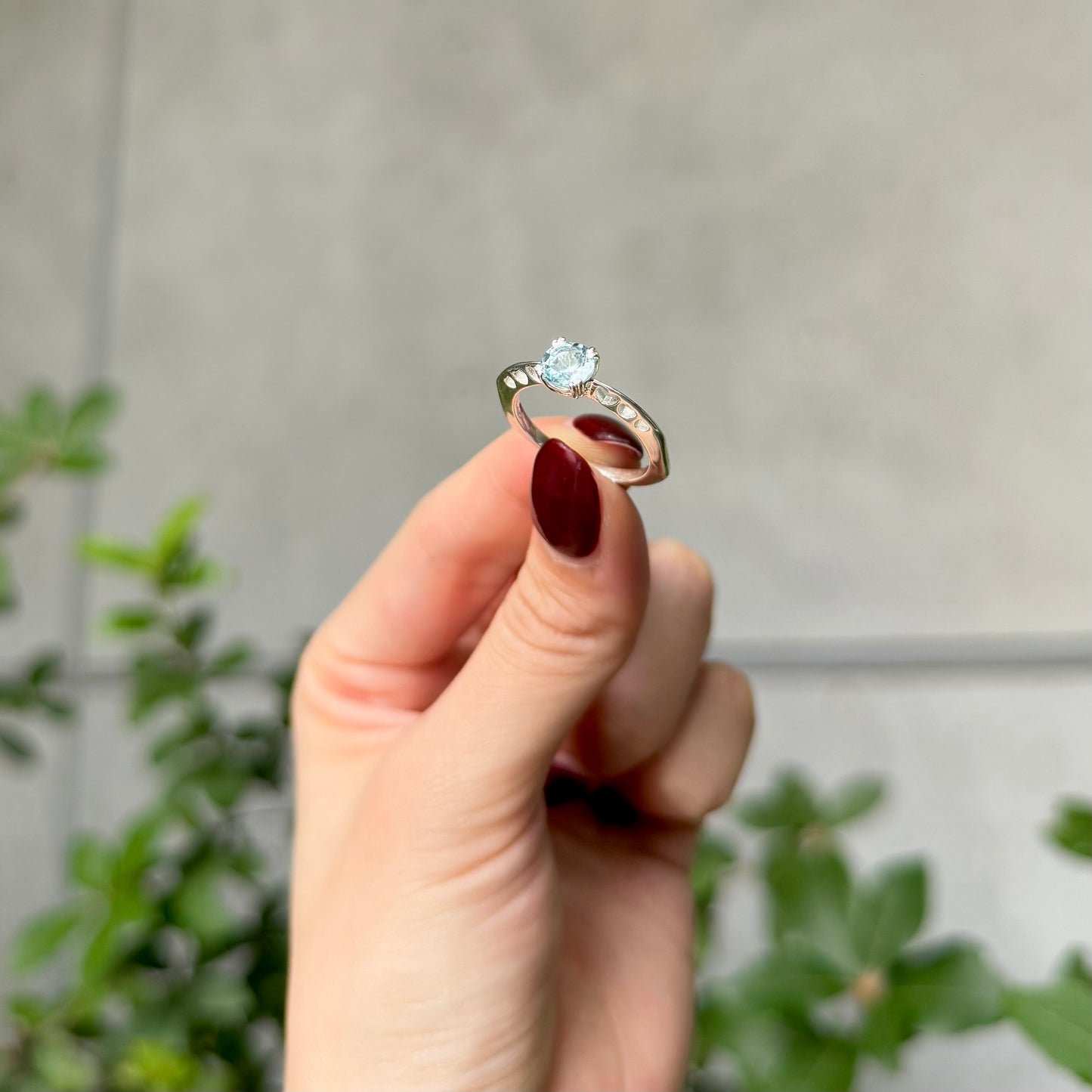 Heart design ring 〈Blue Topaz〉