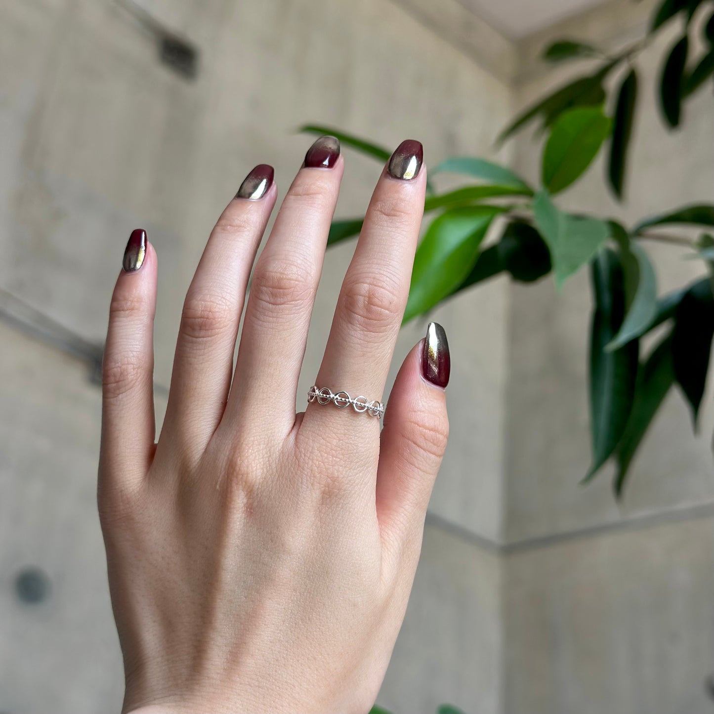 Silver925 plain ring 78