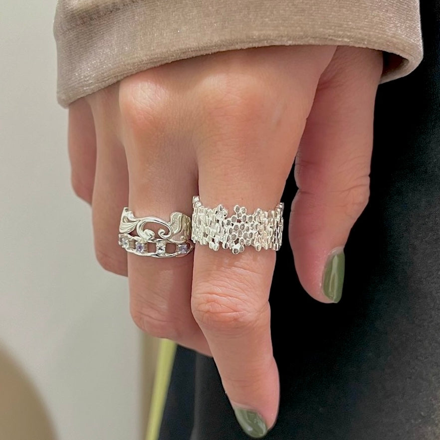 Silver925 plain ring 61