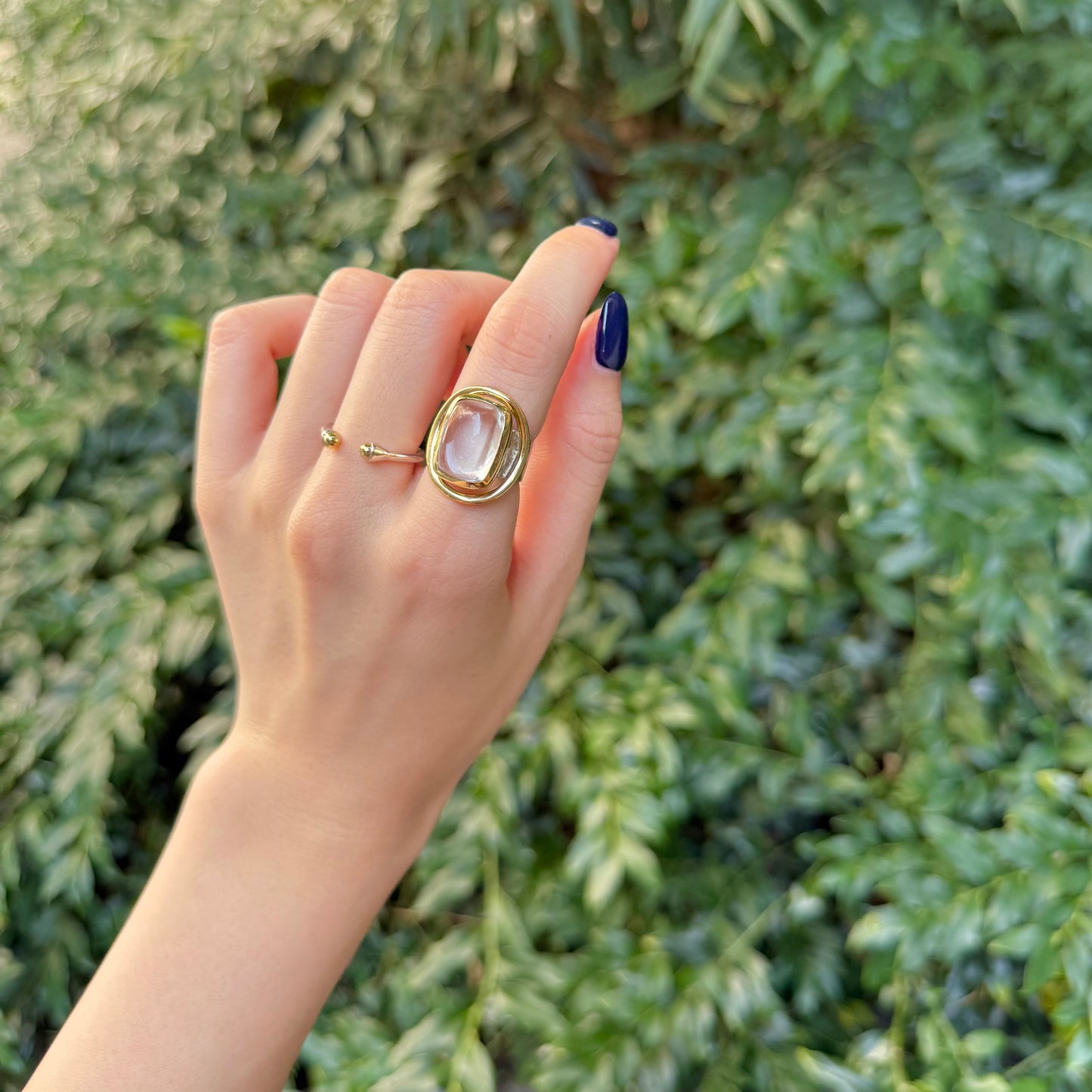 Silver925×Brass design ring 8
