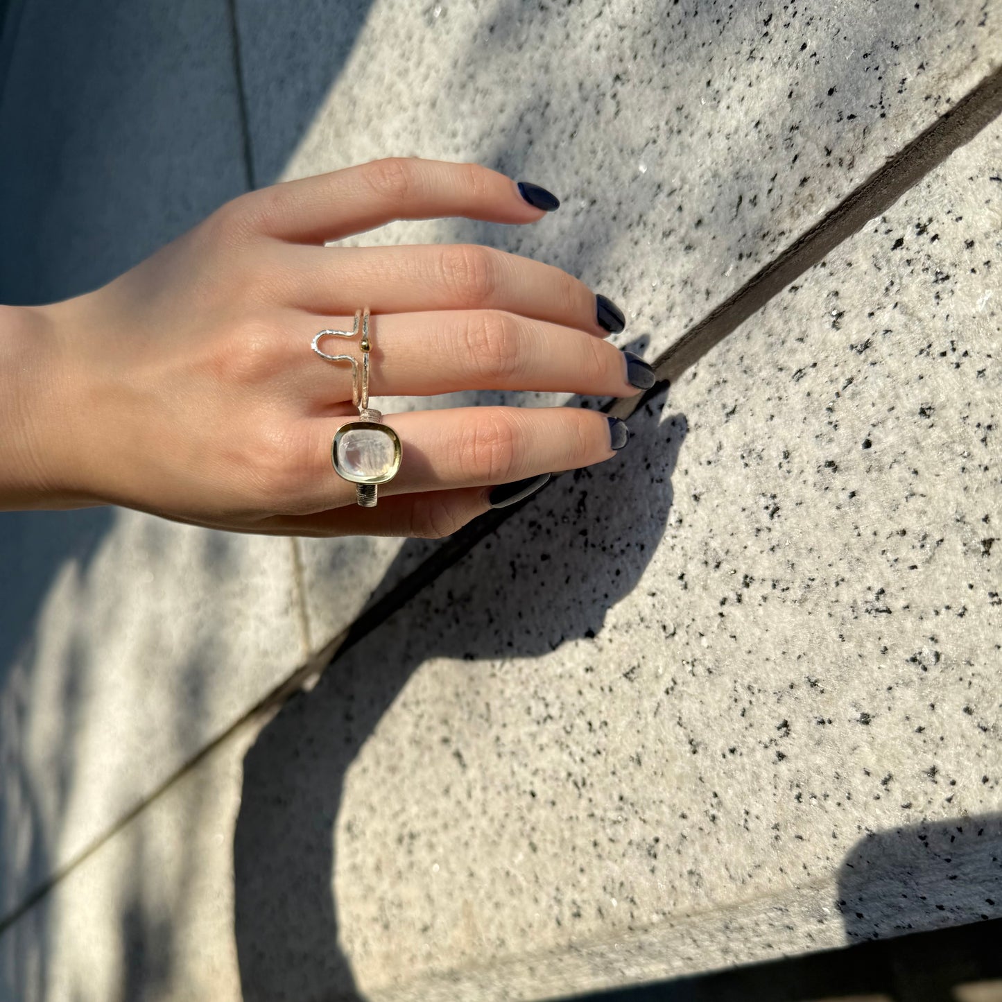 Silver925×Brass plain ring 28
