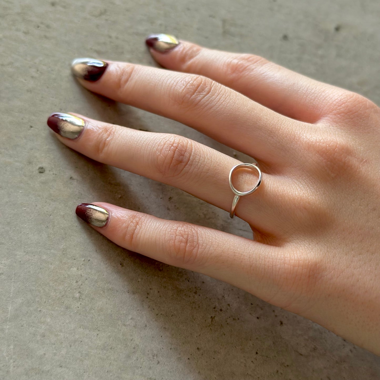 Silver925 plain ring 76