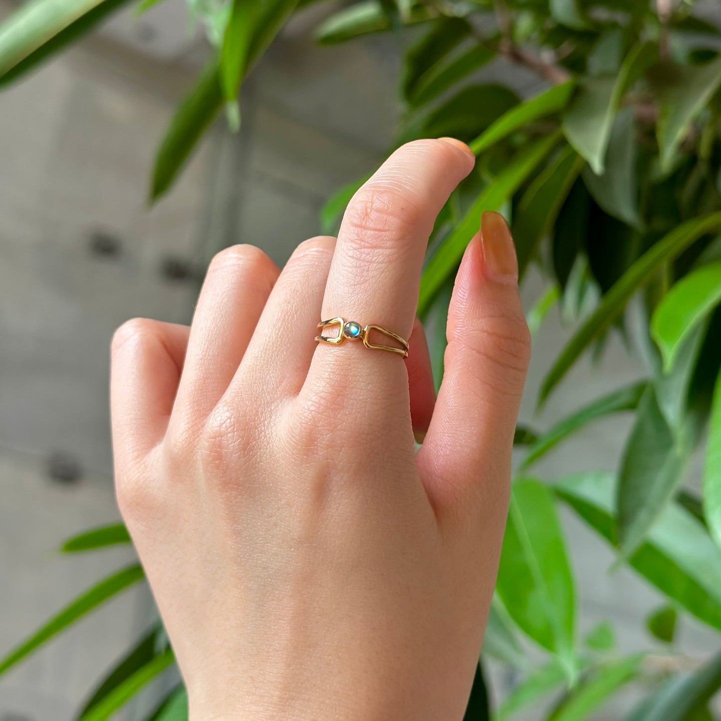 Brass design ring 6
