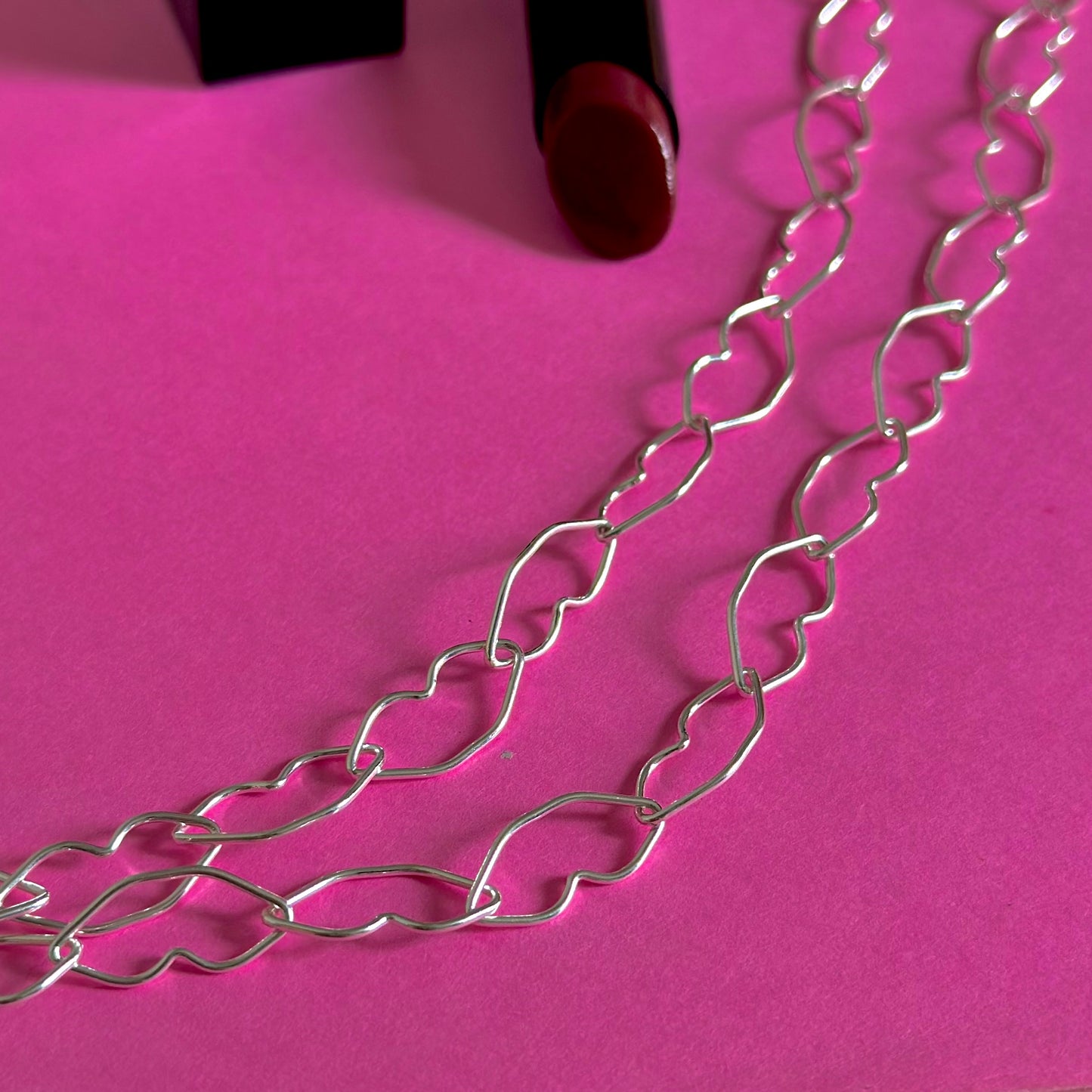 Italian chain necklace〈Lip〉1