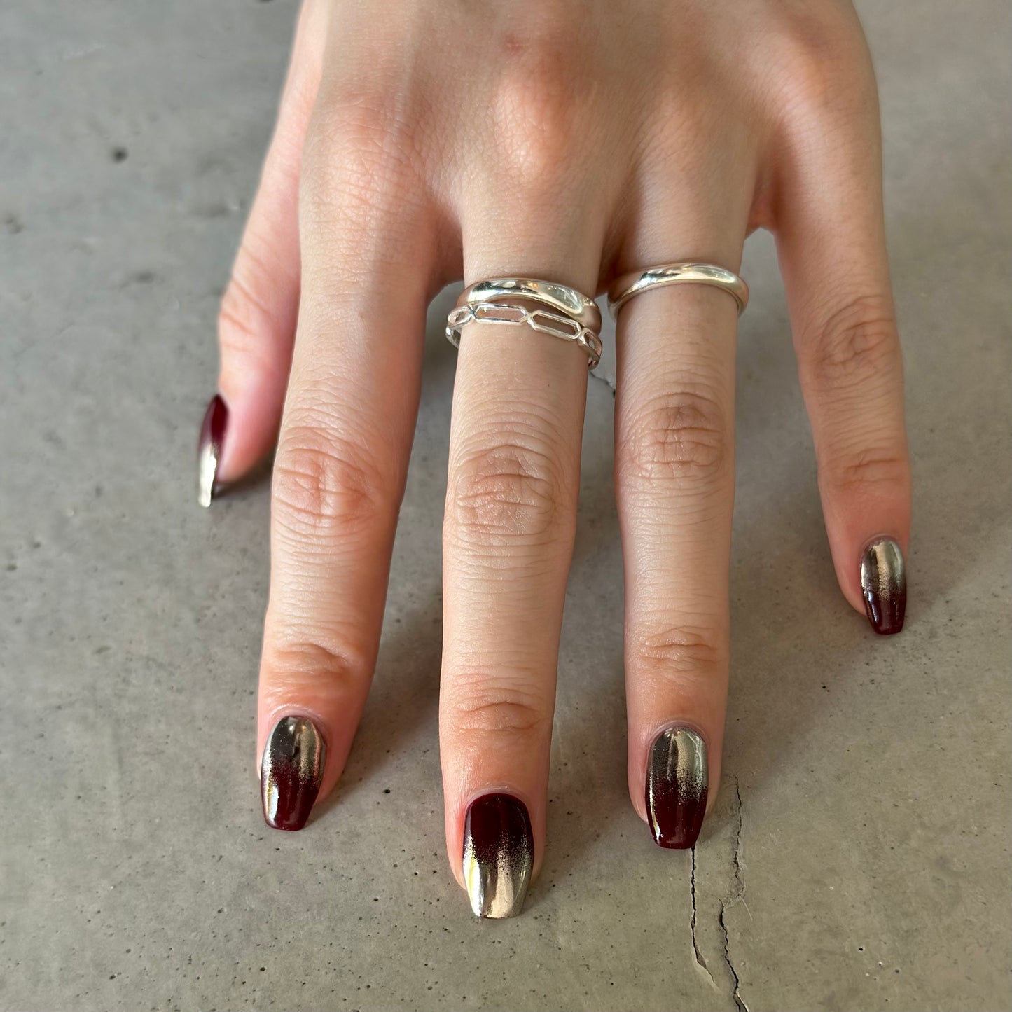 Silver925 plain ring 81