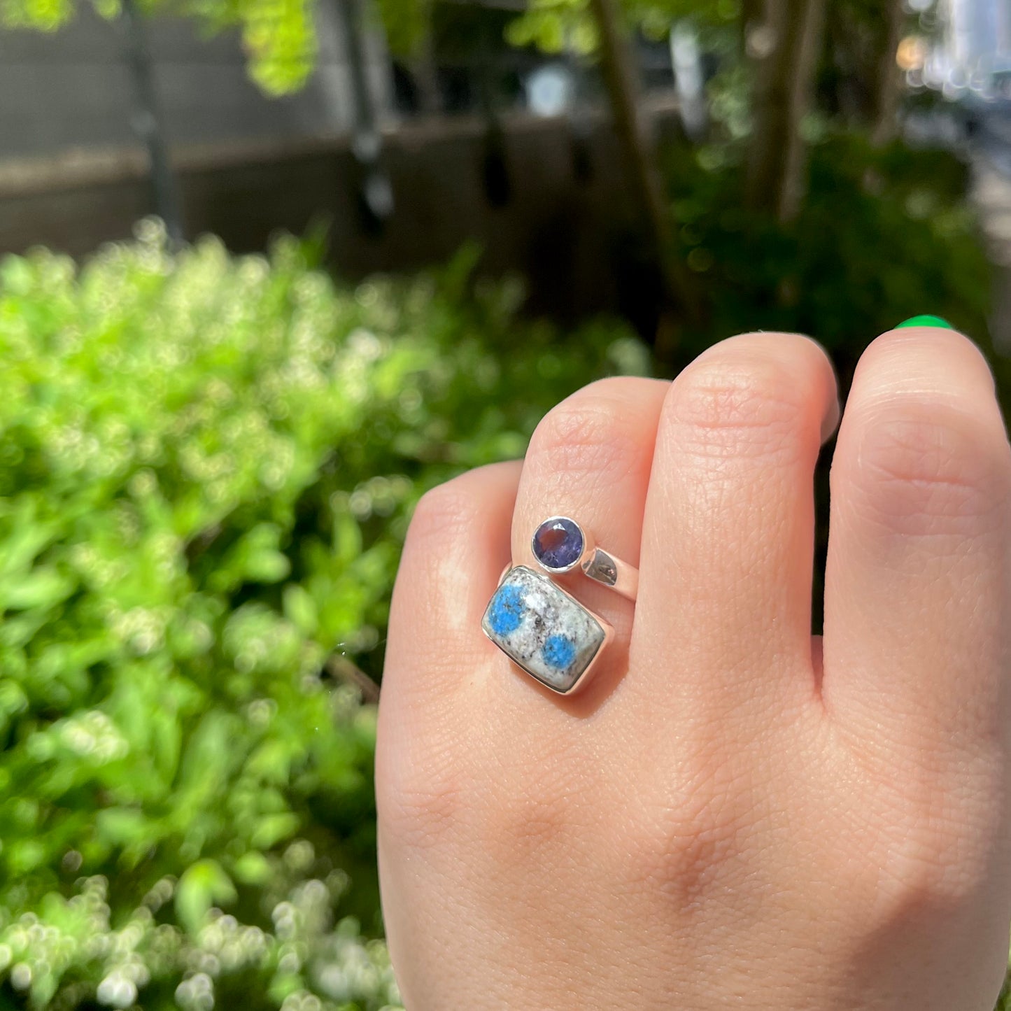 Silver925 2stone ring 7