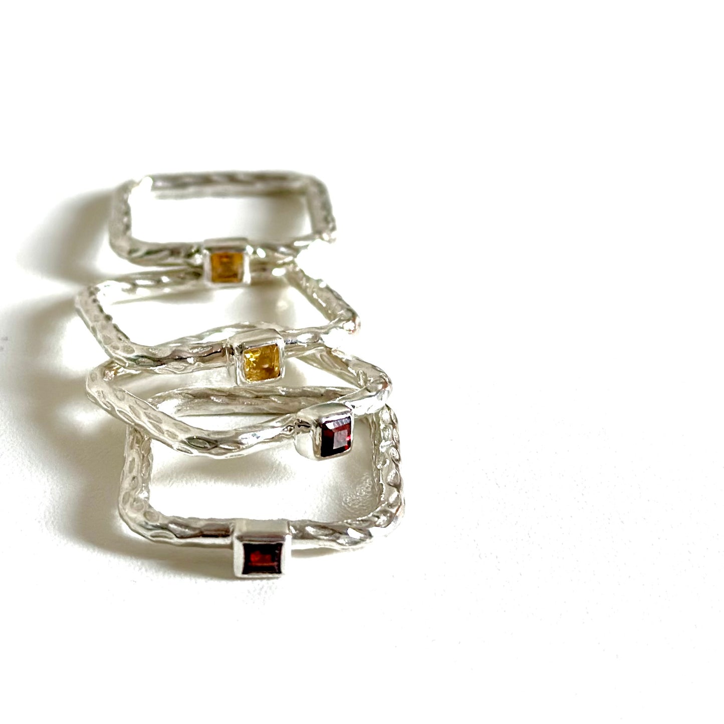 Silver925 square petit ring