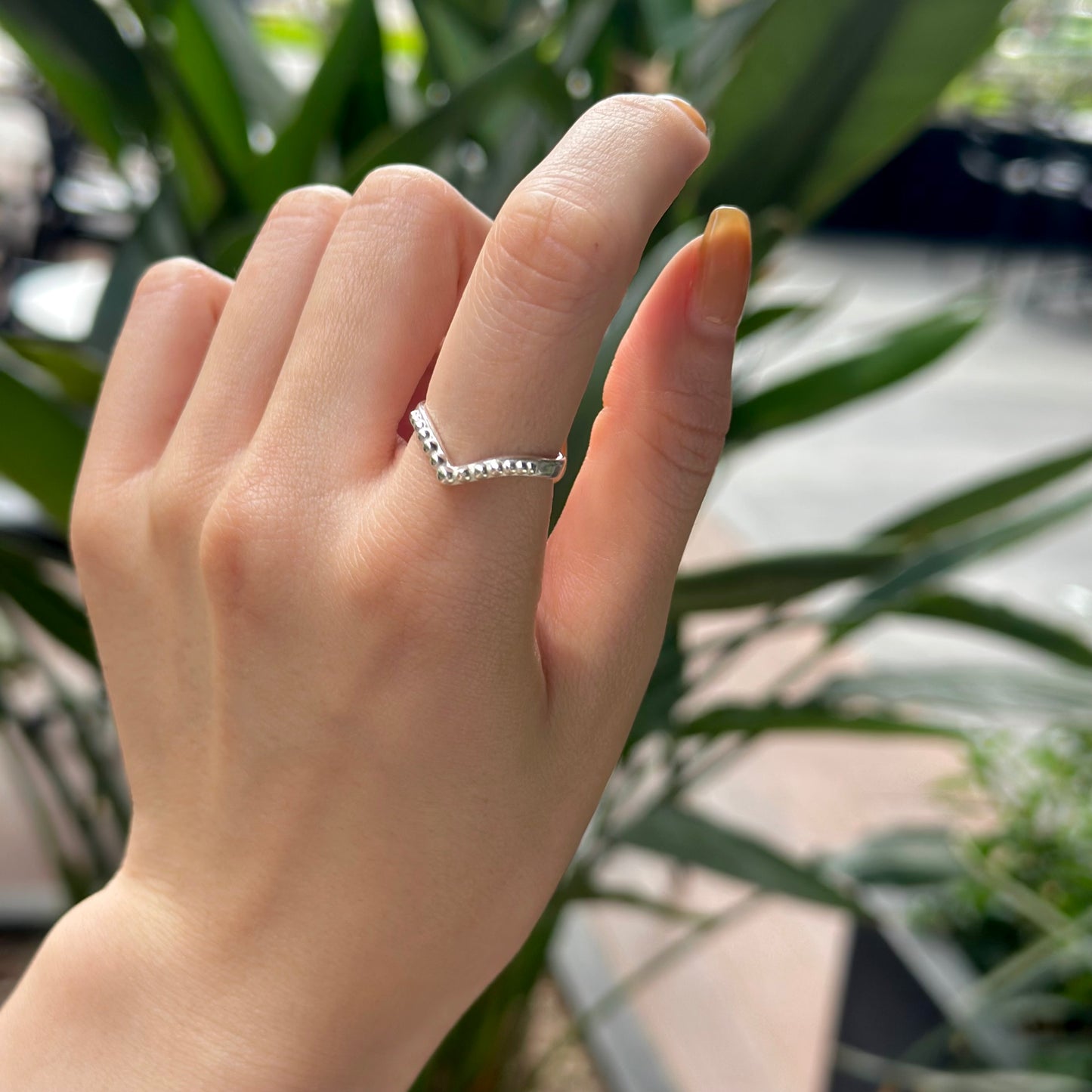 Silver925 plain ring 53