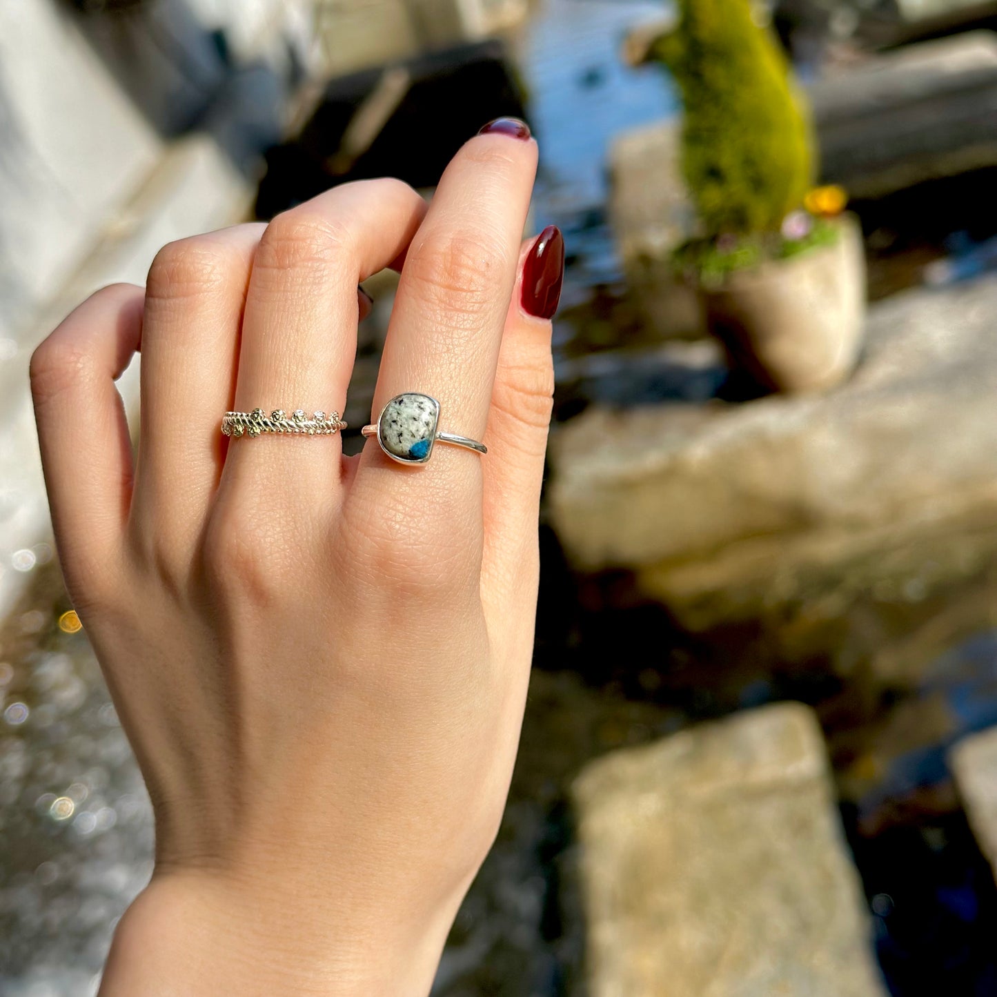 Silver925 1stone ring 24
