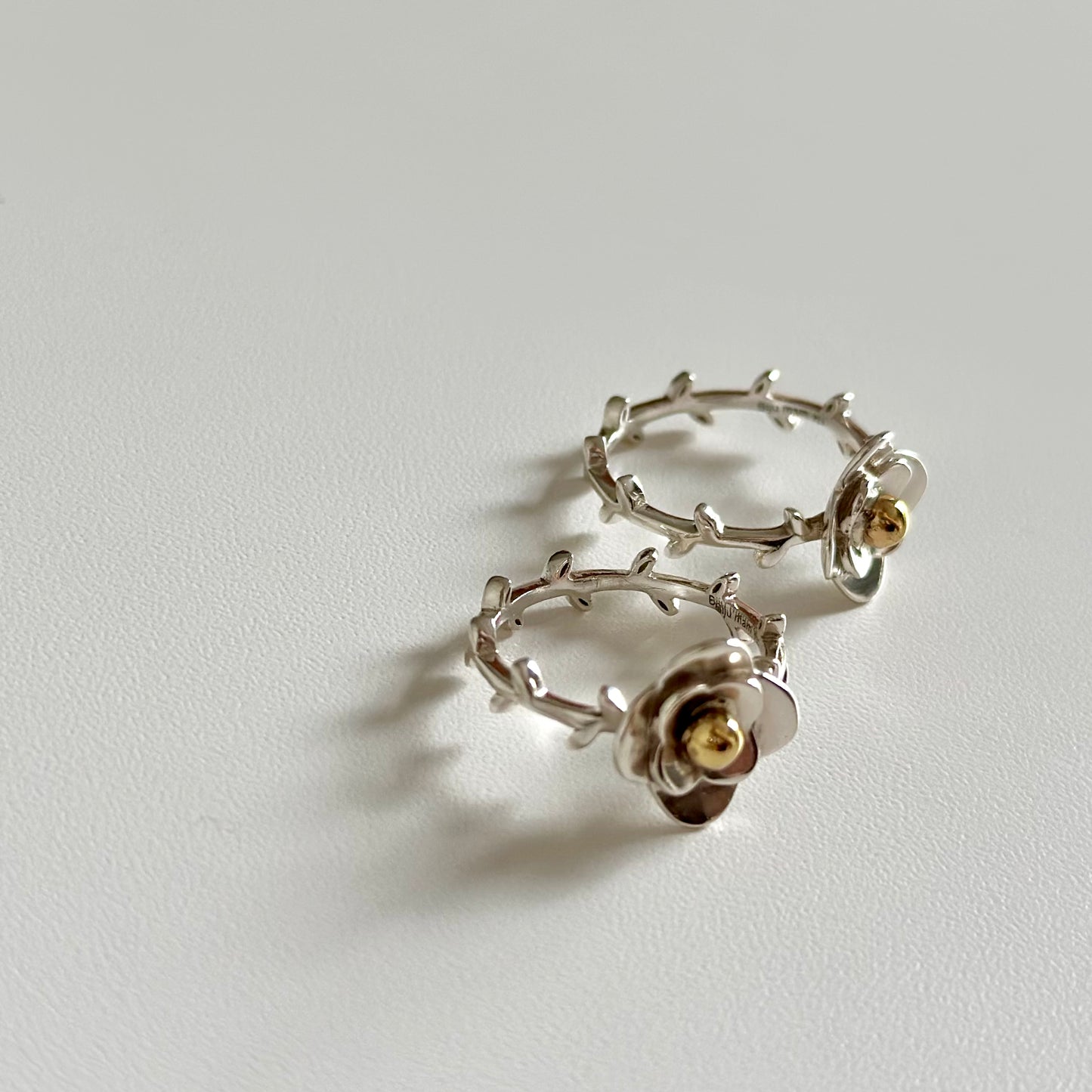 Flower plain ring 3