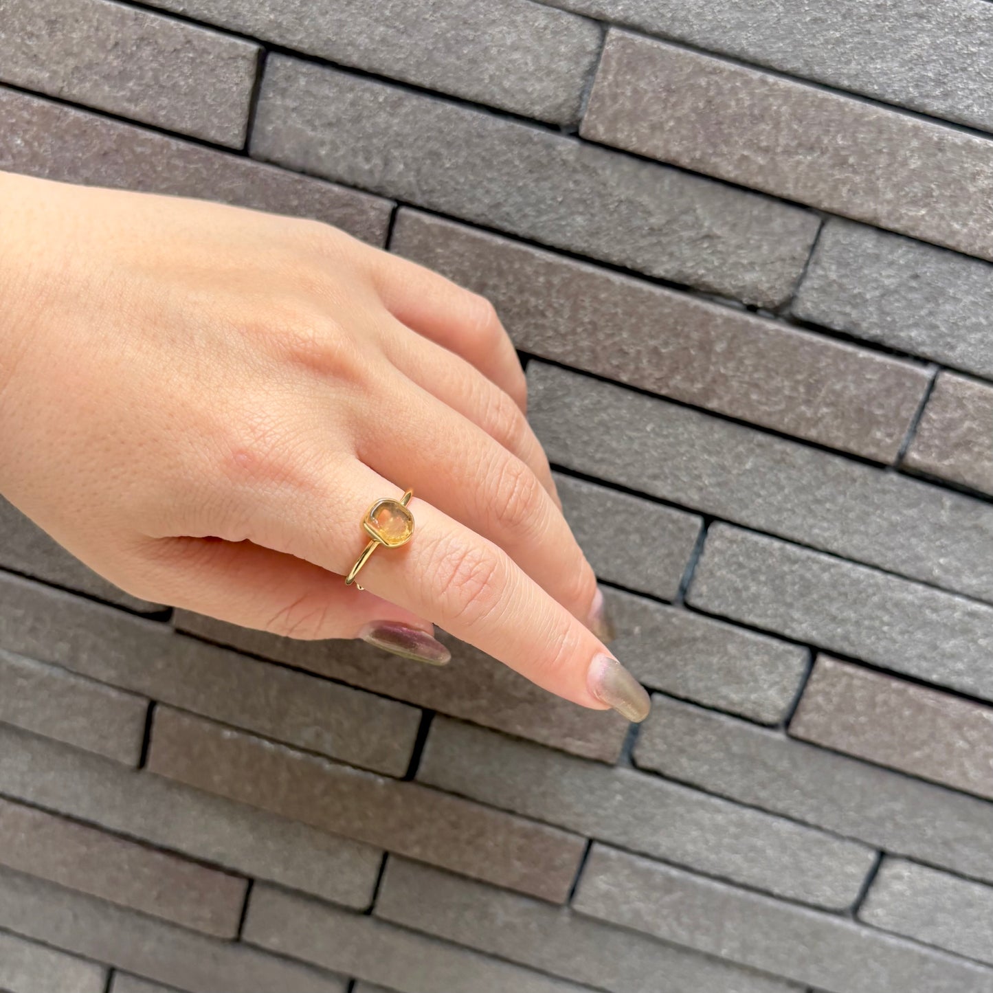 Brass roughcut ring