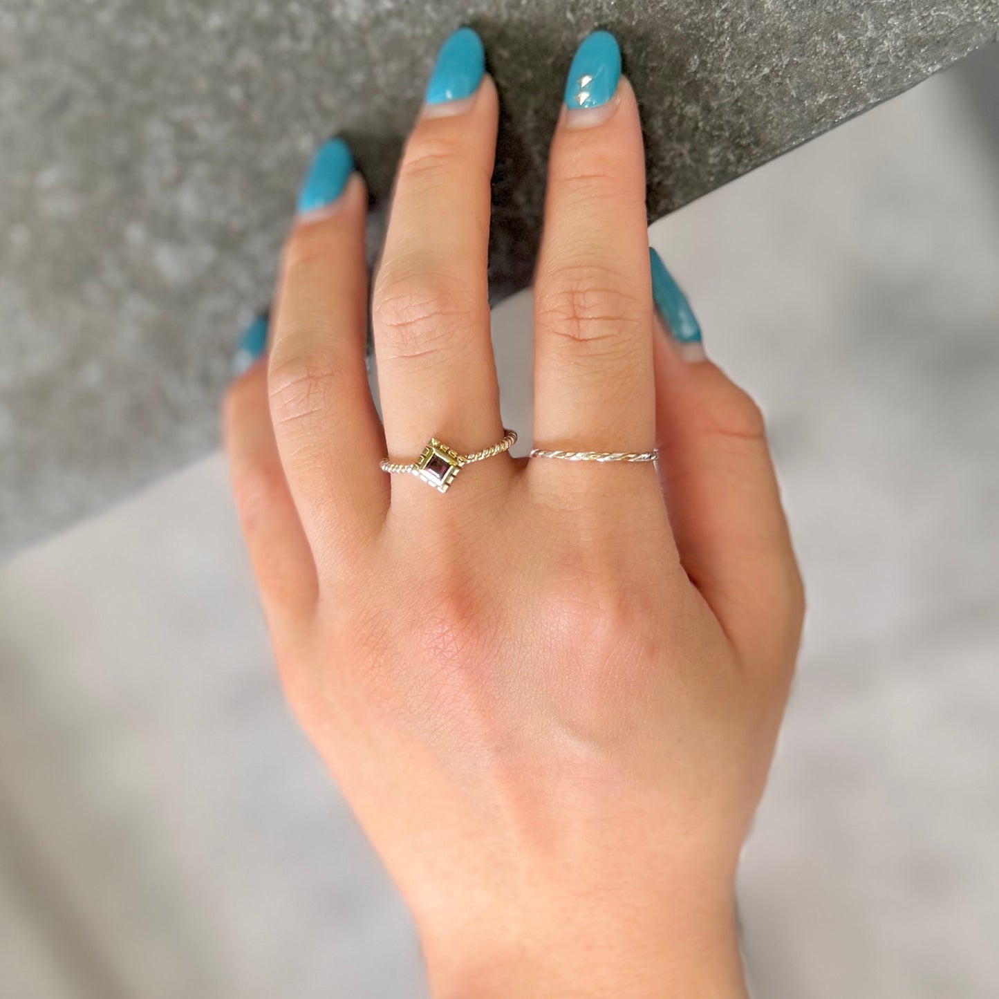 Silver925×Brass petit ring 5