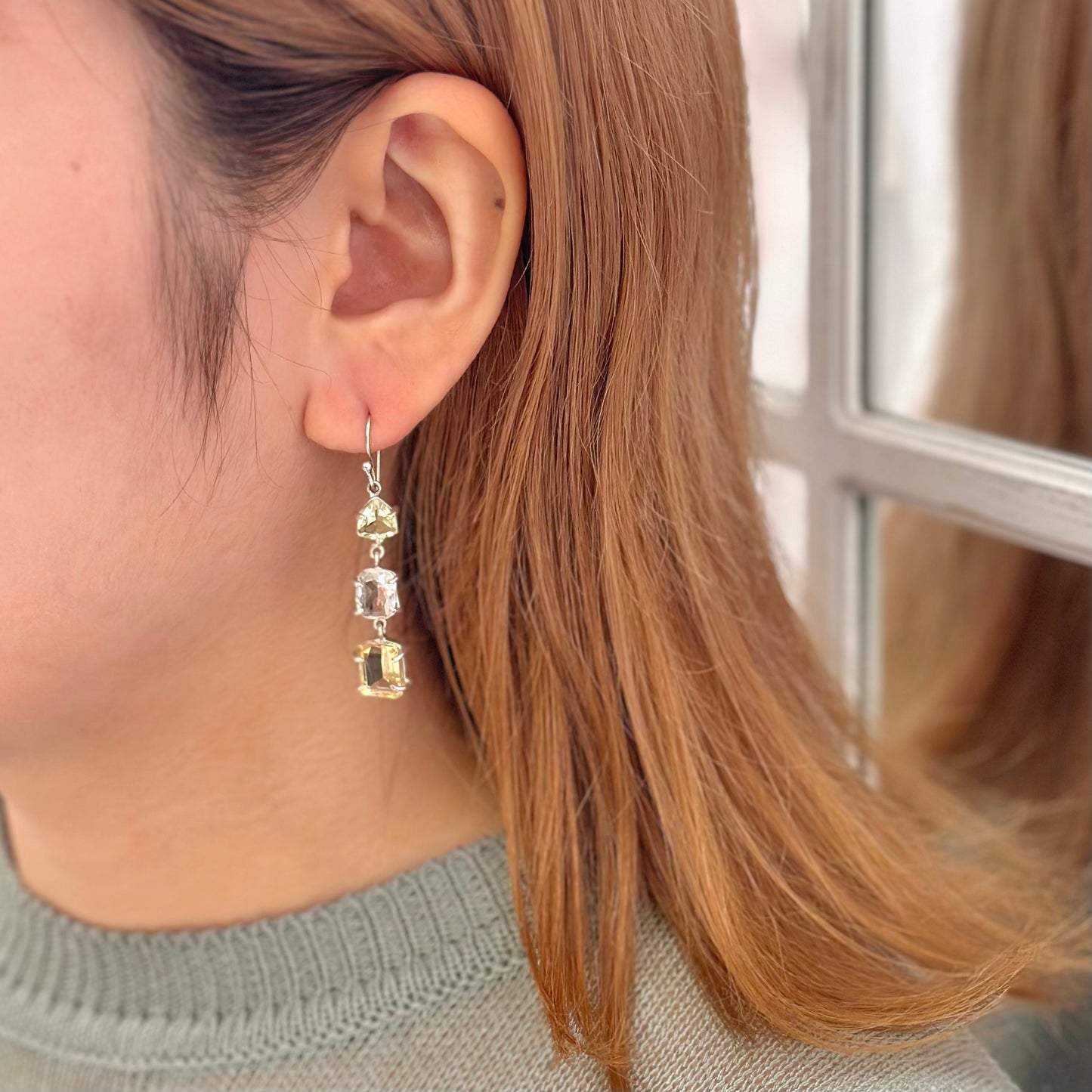 Silver925 3stone pierce 2