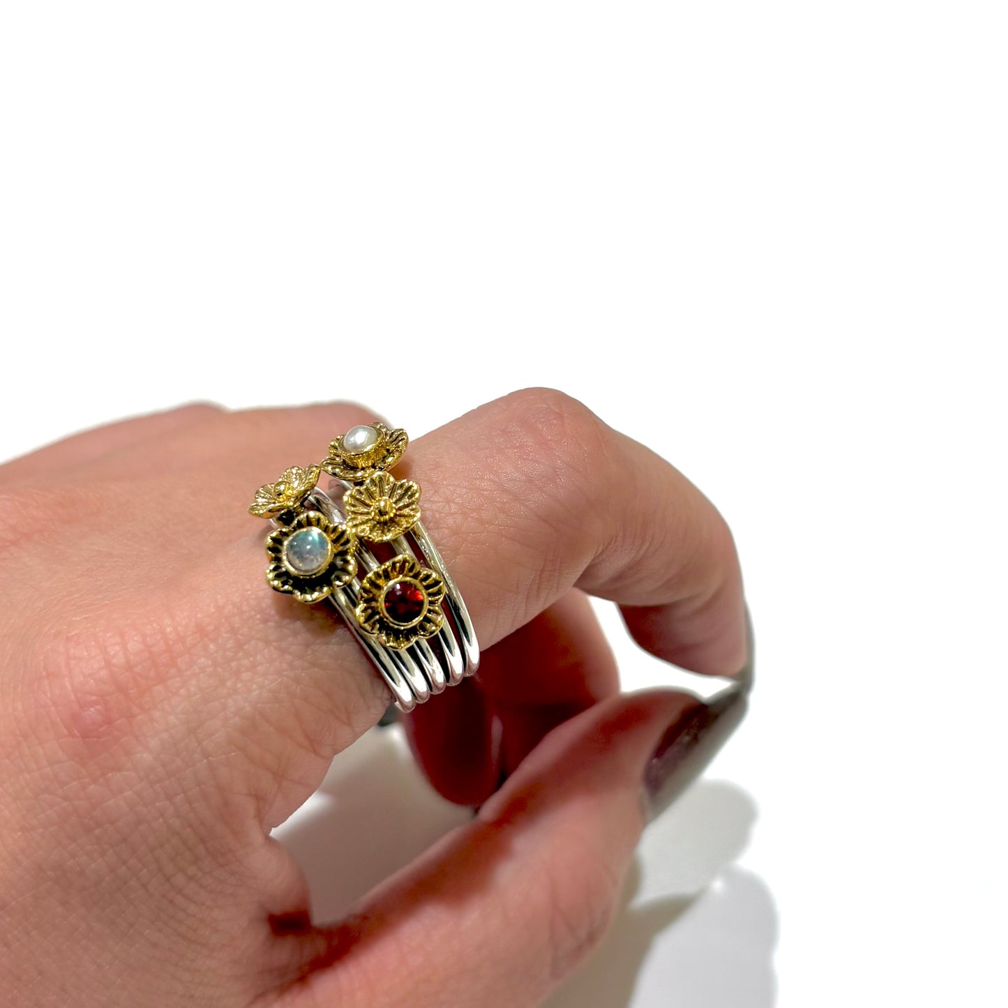 Flower stacking ring
