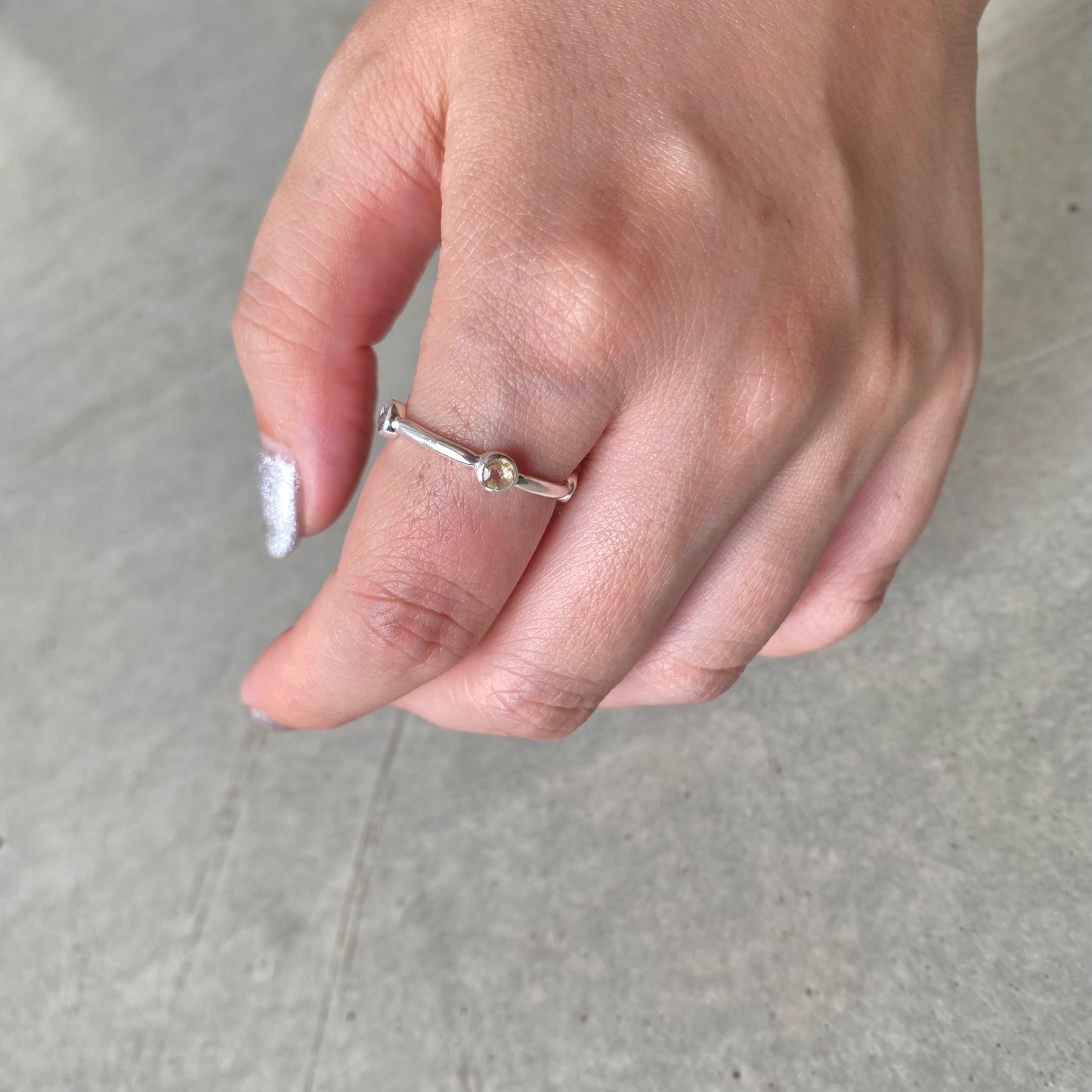 Silver925 4stone ring 3