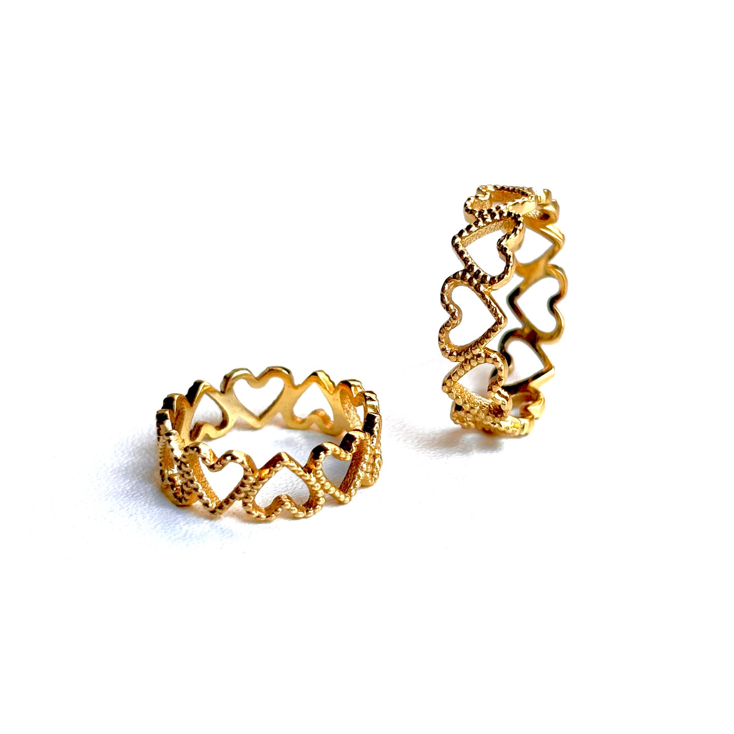 Brass Heart plain ring 4