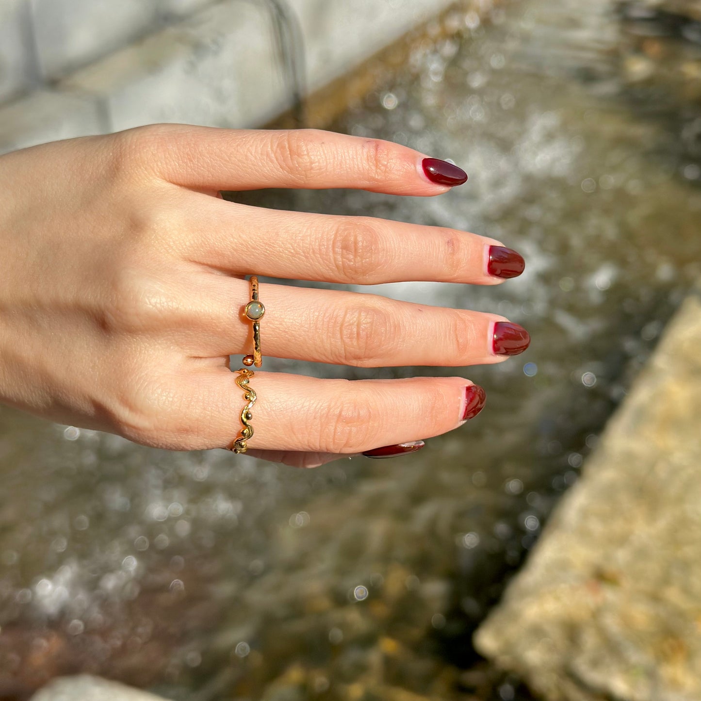 Brass petit ring 53