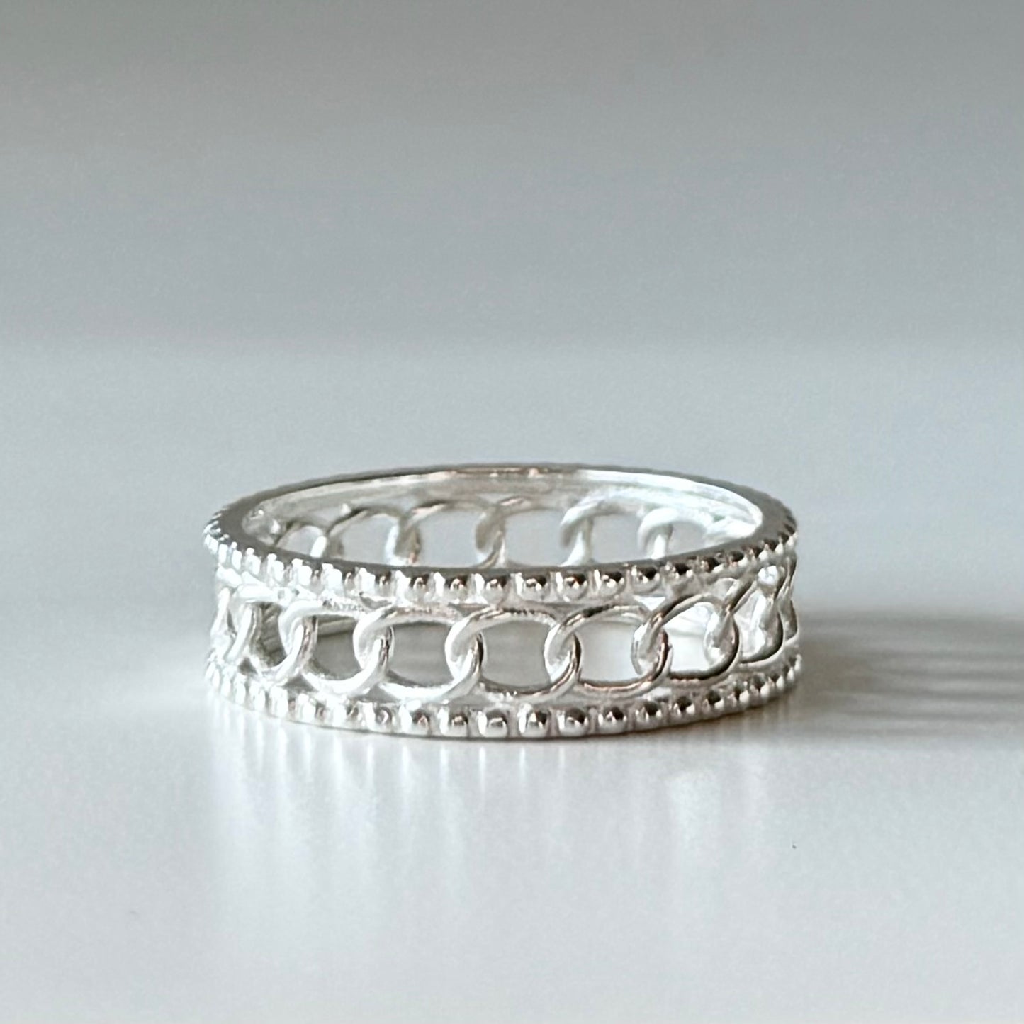 Silver925 plain ring 43