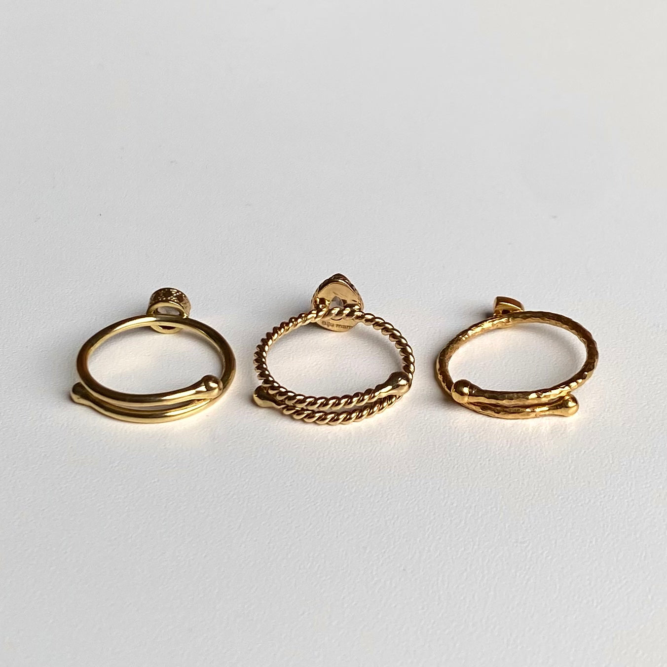 Brass petit ring〈brown〉