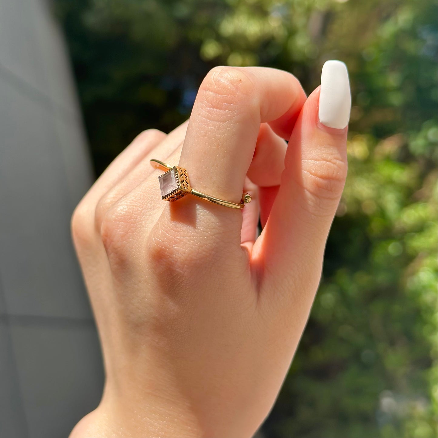Brass petit ring 8