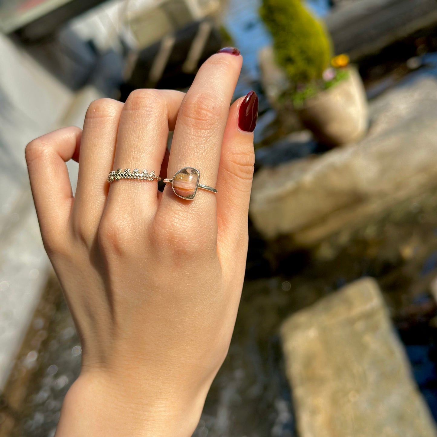 Silver925 1stone ring 24