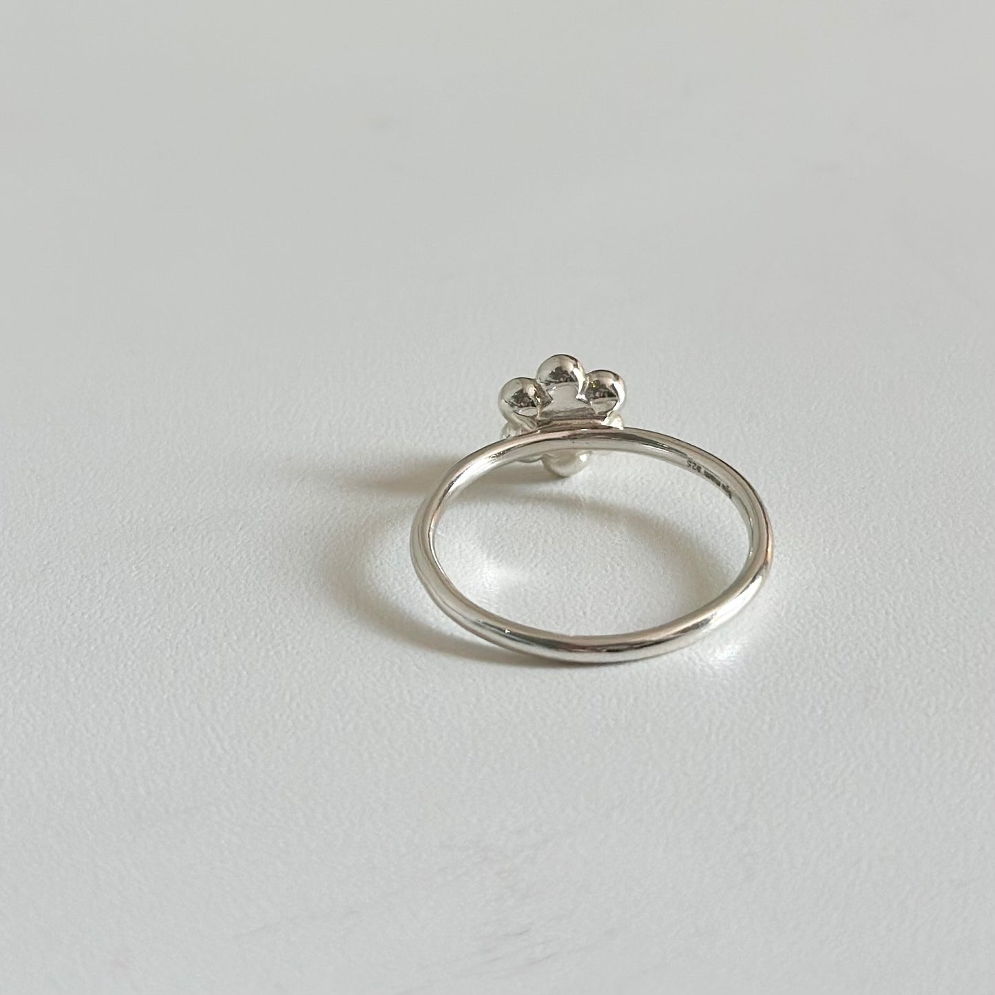 Flower plain ring 19
