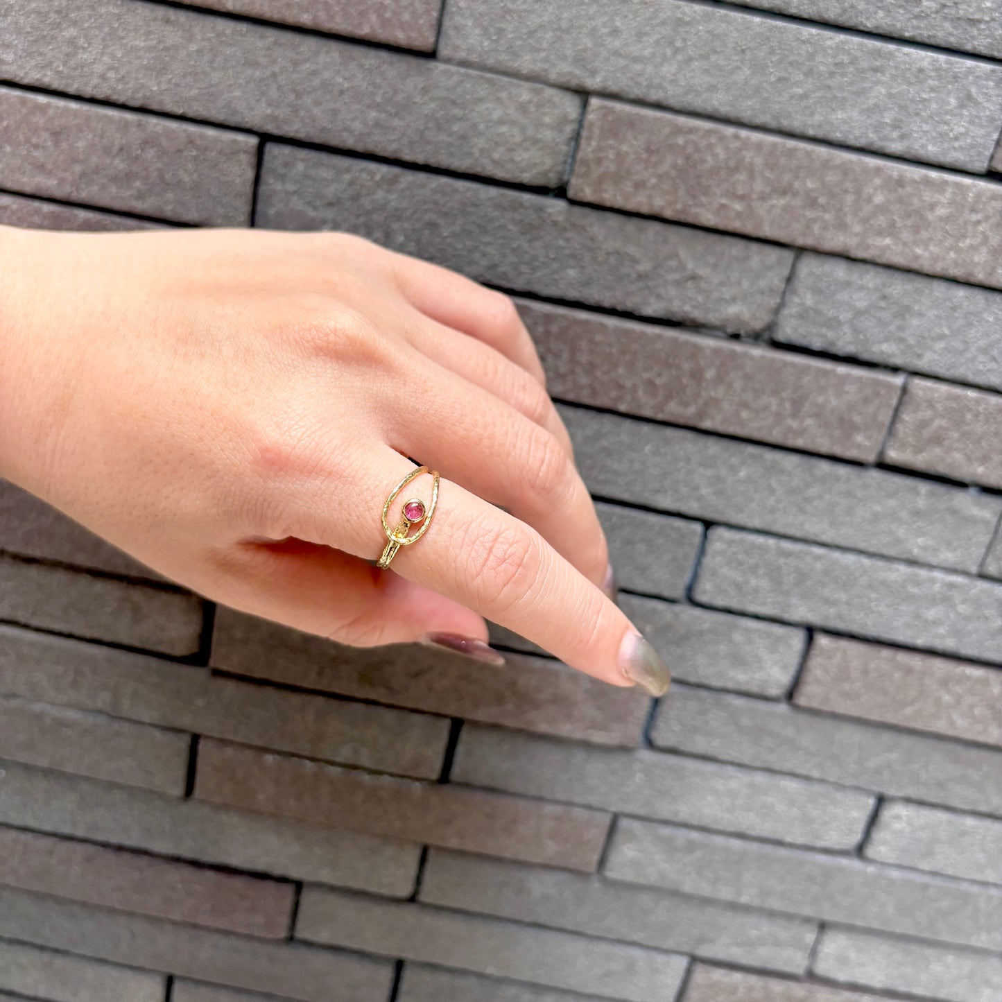 Brass design ring 7