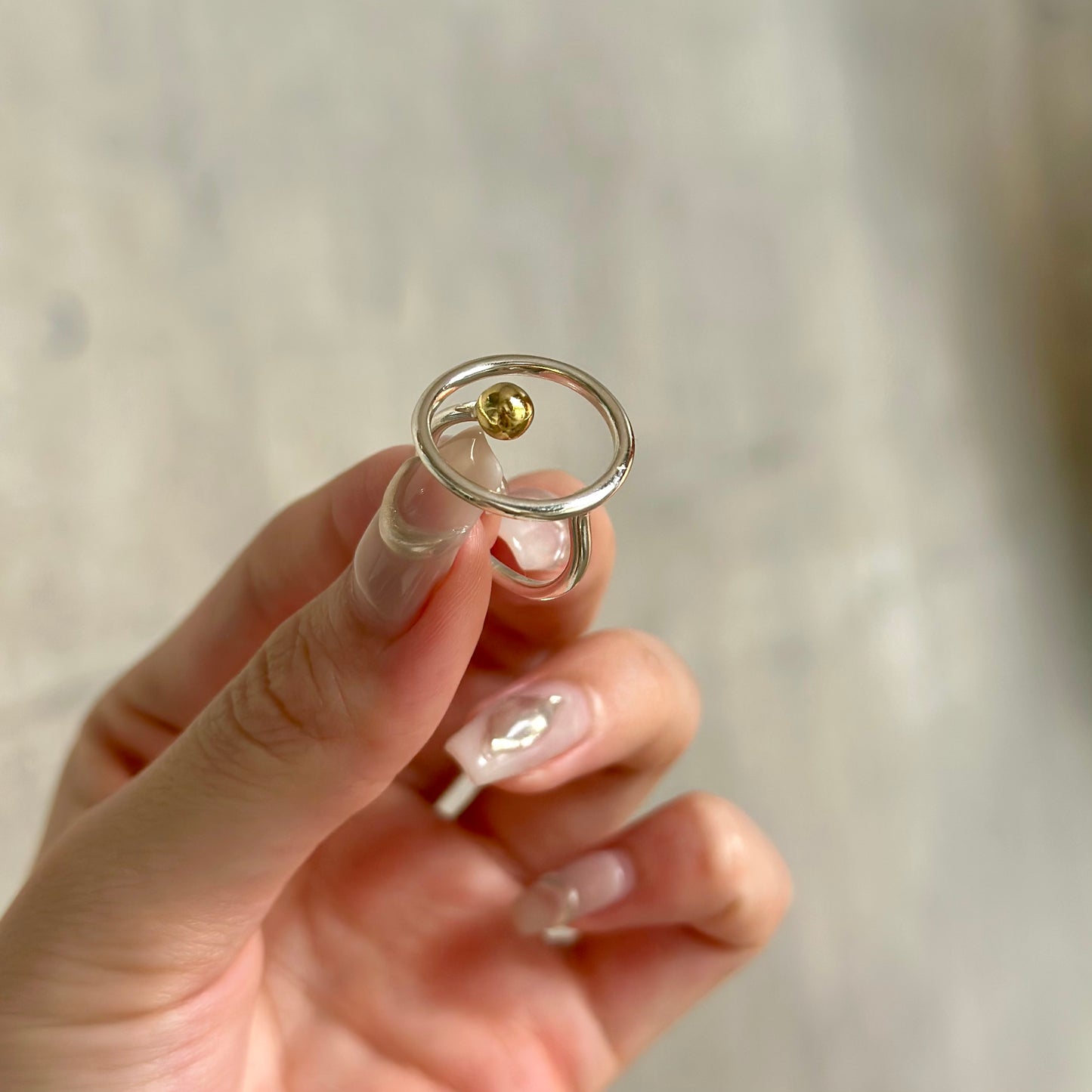 Silver925×Brass plain ring 6