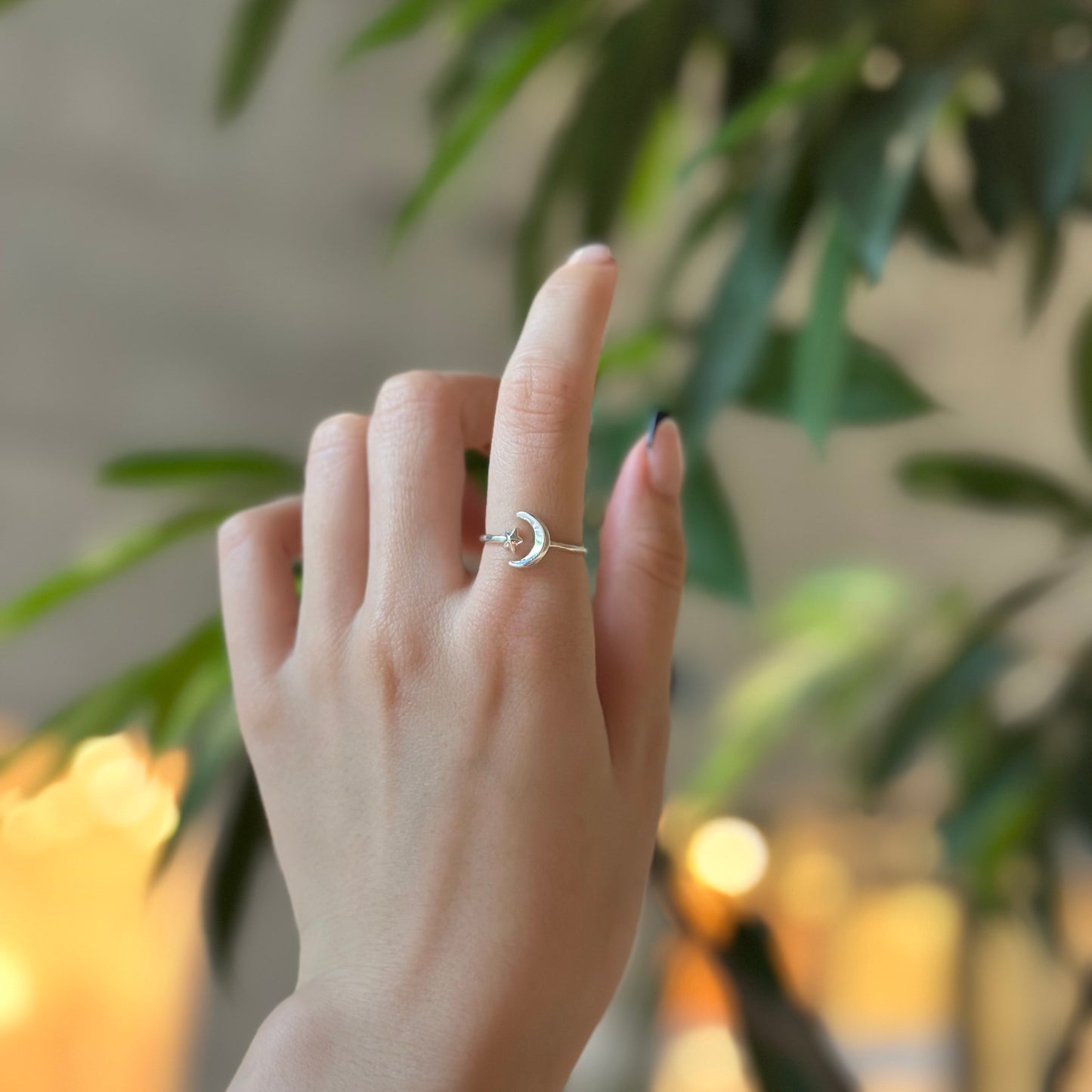 Moon&Star plain ring