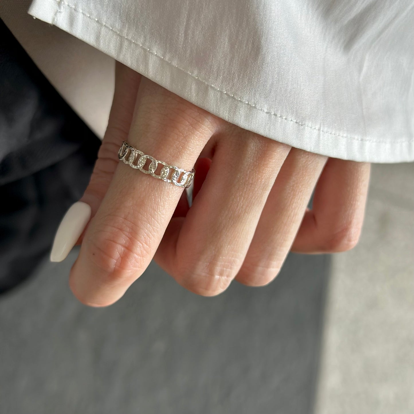 Silver925 plain ring 83