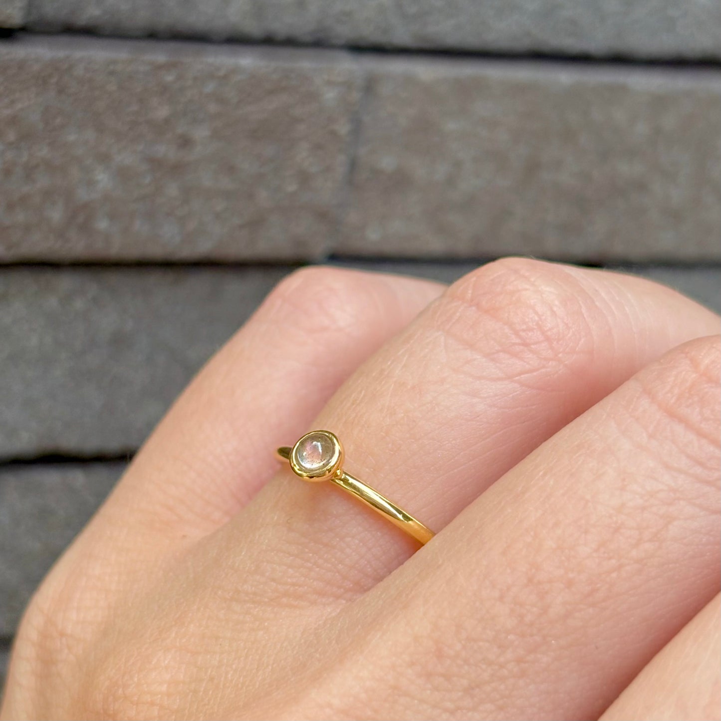 Brass petit ring 9