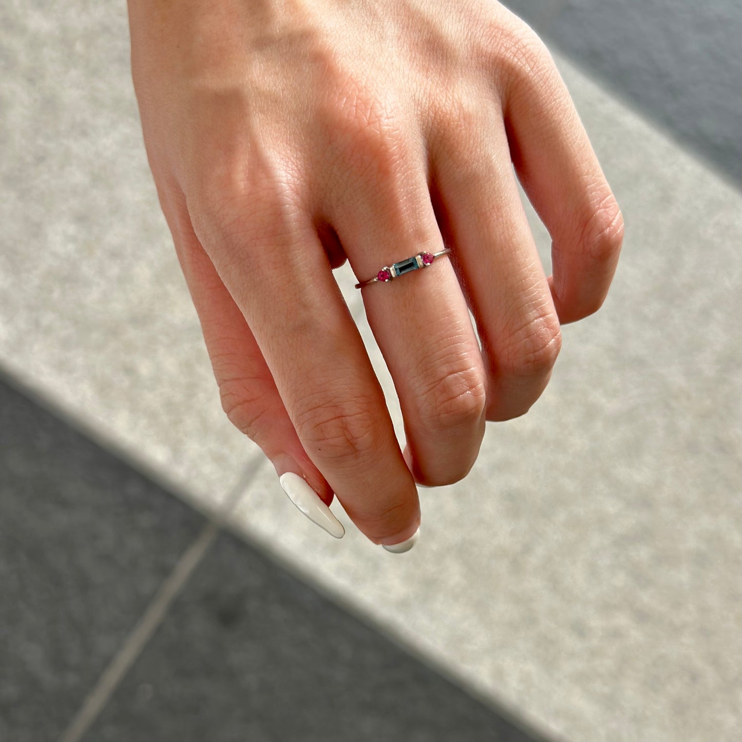 【poco】3stone petit ring