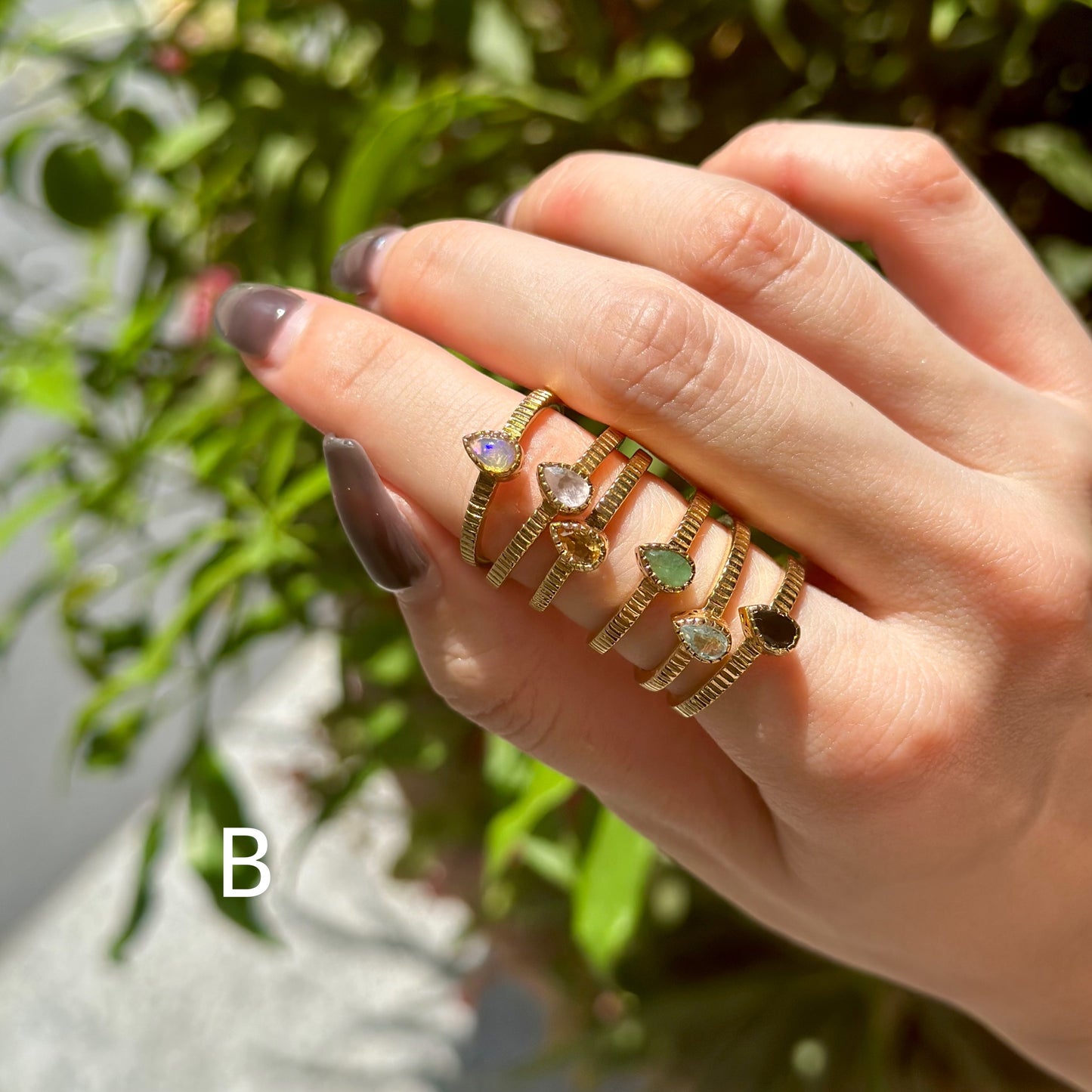 Brass petit ring 13