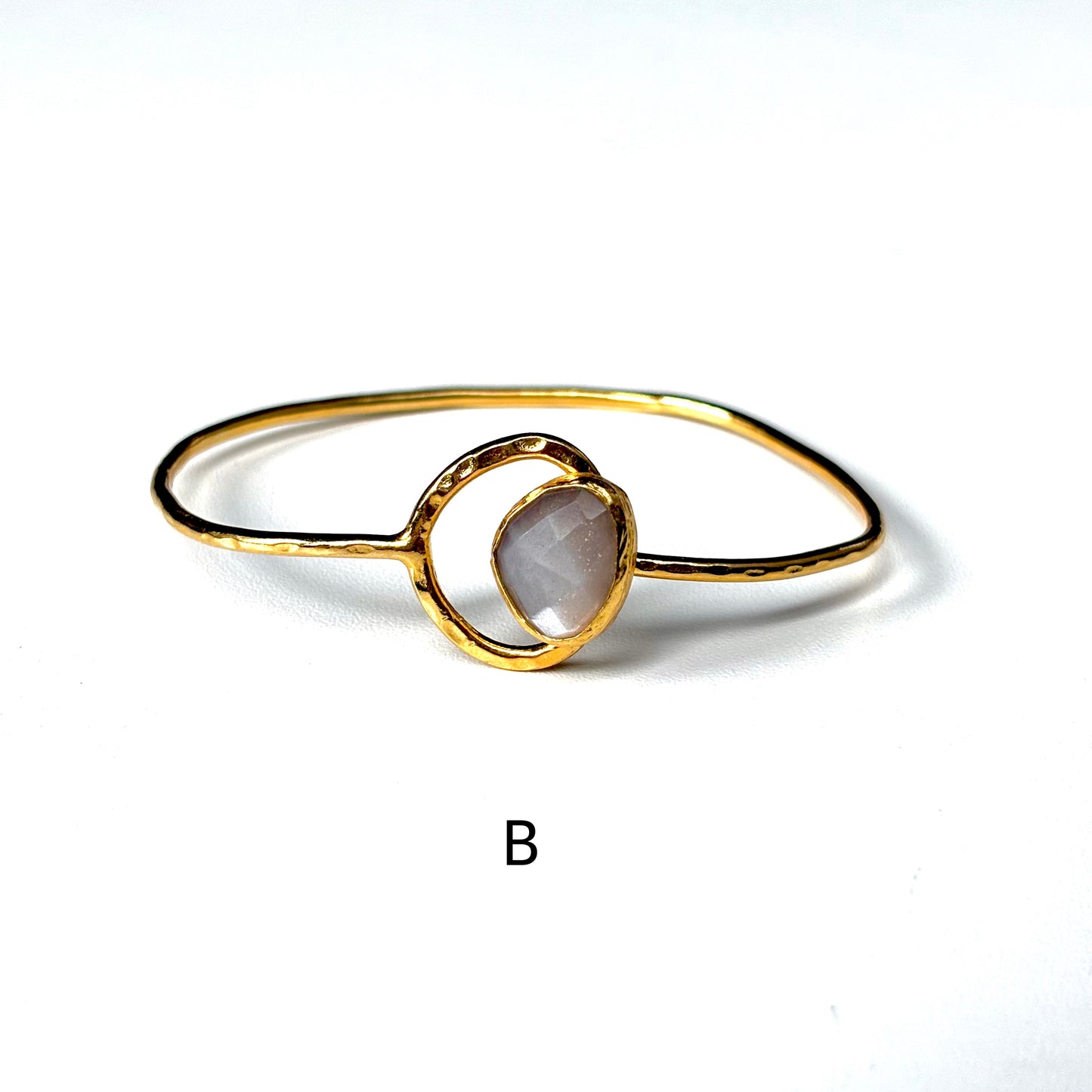 Brass 1stone bangle 2