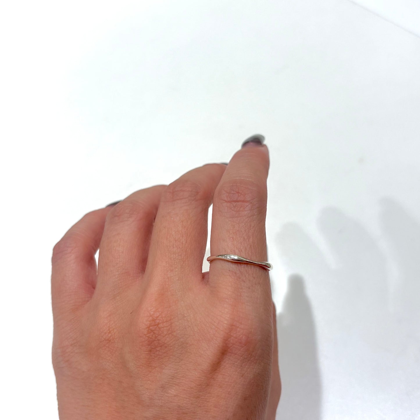 Silver925 plain ring 38
