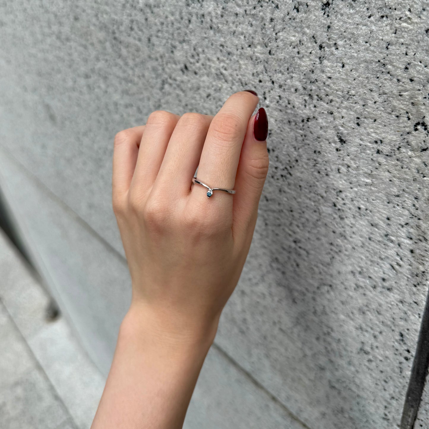 Silver925 V design ring 5